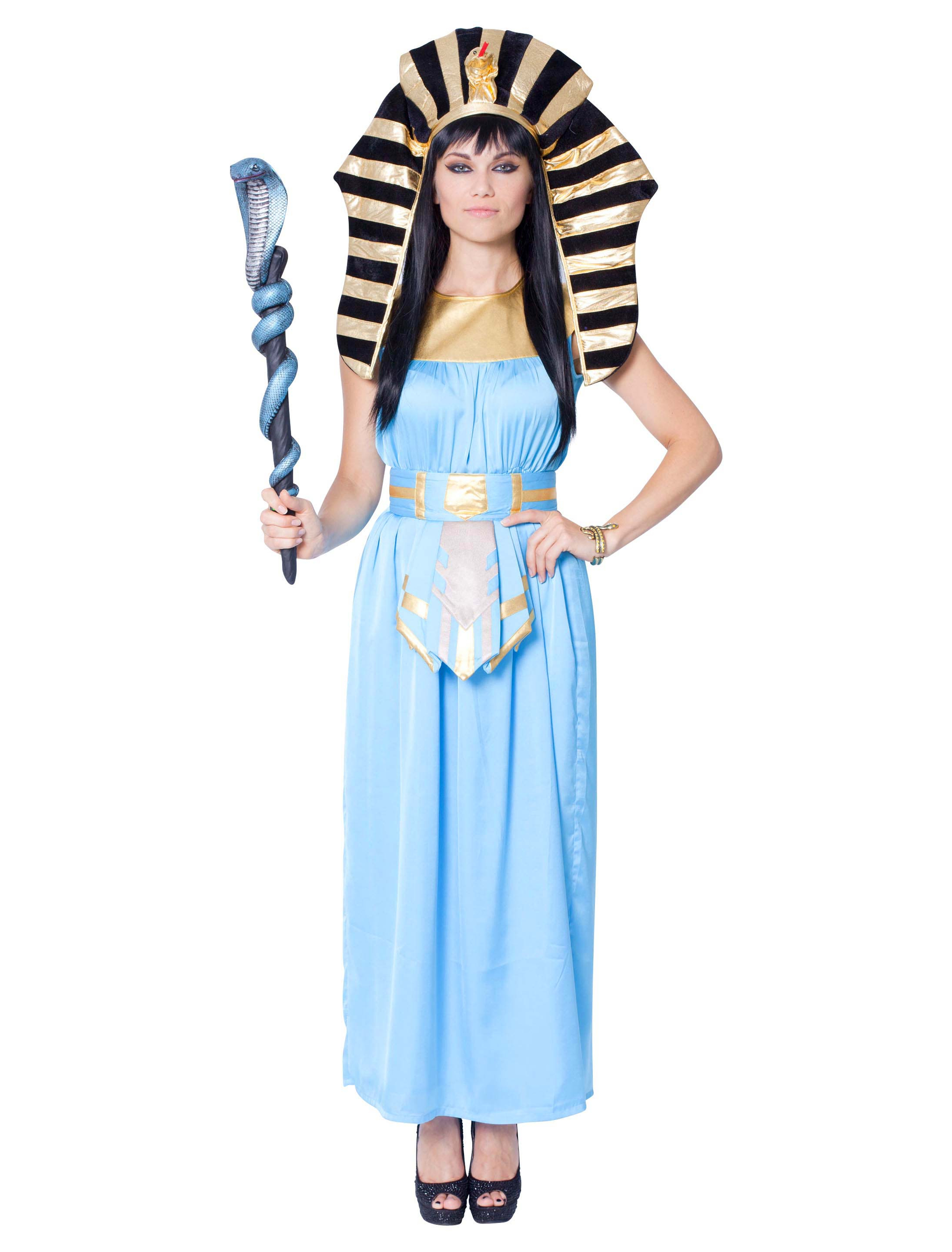 Kleid Cleopatra 2-tlg. hellblau 36