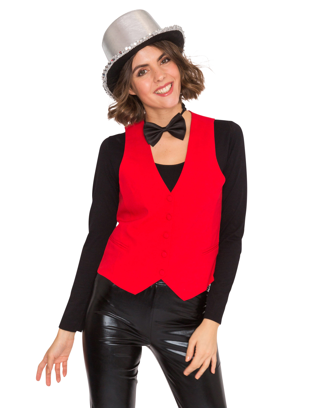 Weste Damen rot L