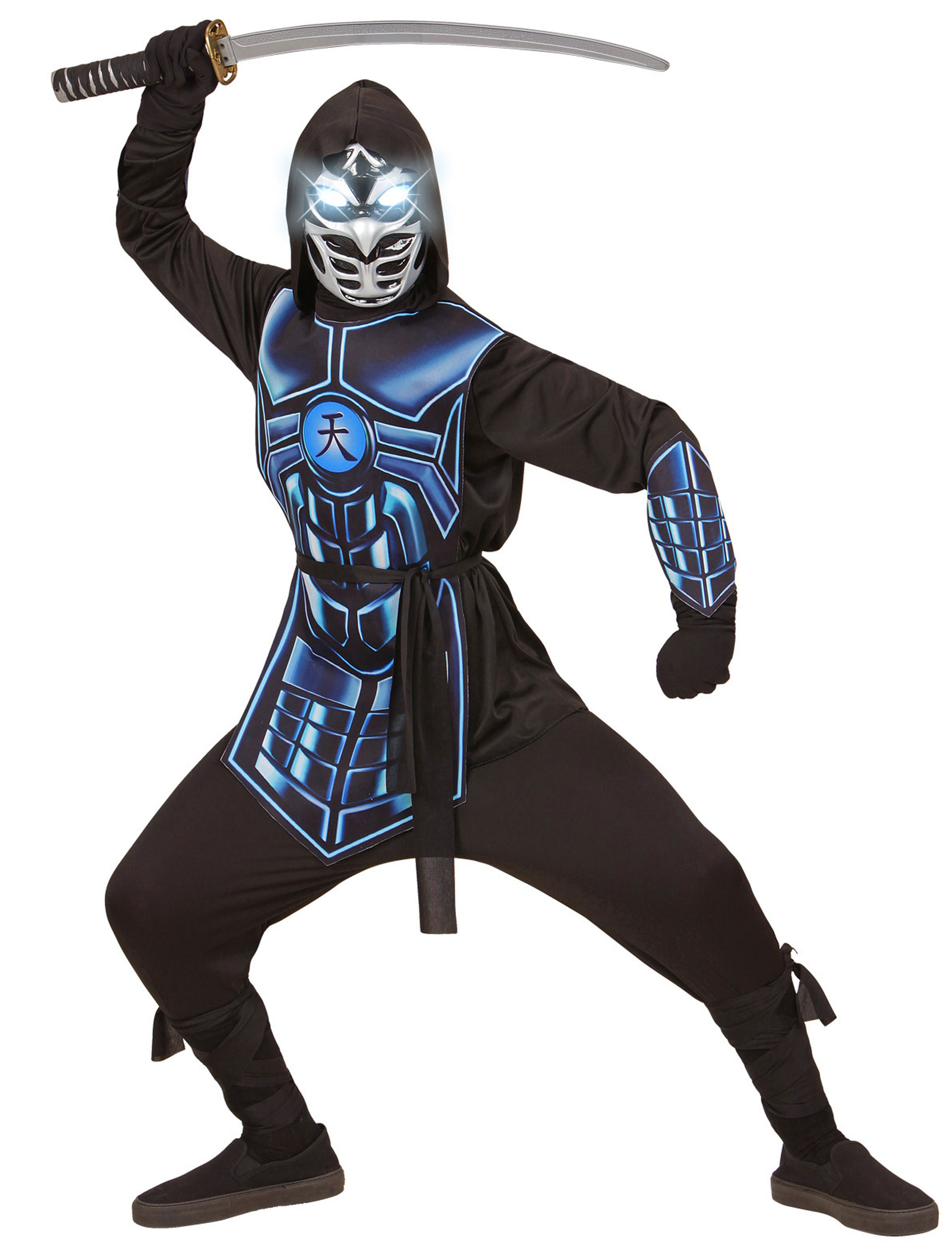 Cyber Ninja Kinder 5-tlg. schwarz/blau
