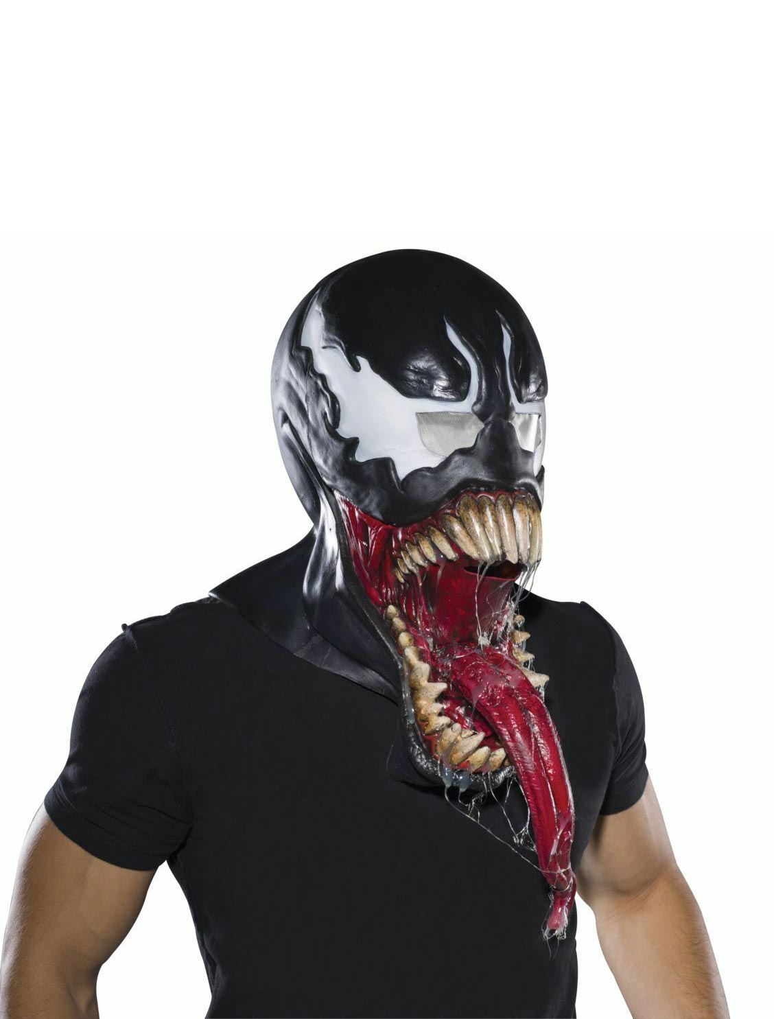 Kostümzubehör Maske Venom overhead schwarz/weiß/rot one size