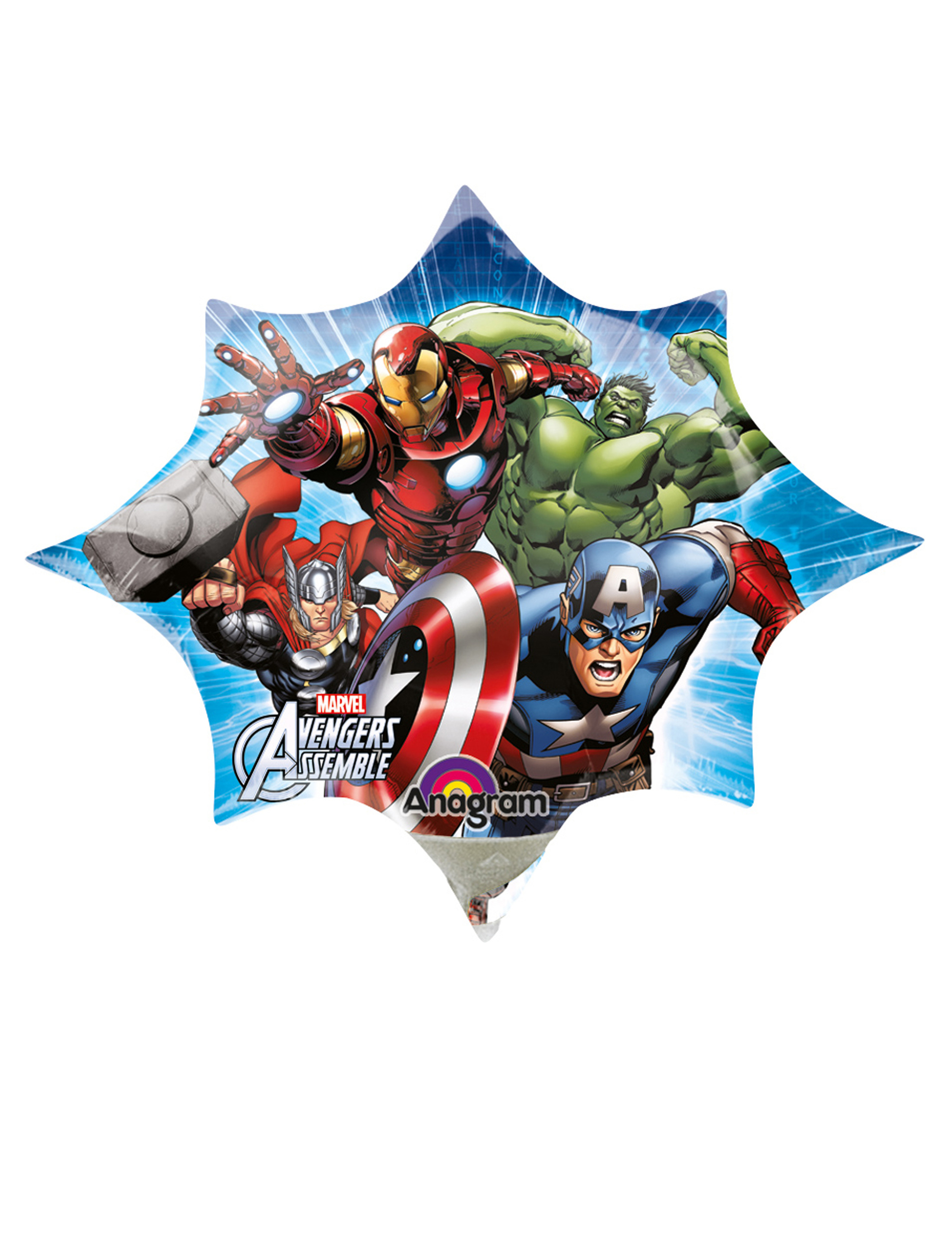 Folienballon Avengers Assemble nur für Luft geeignet Farbe: bunt
