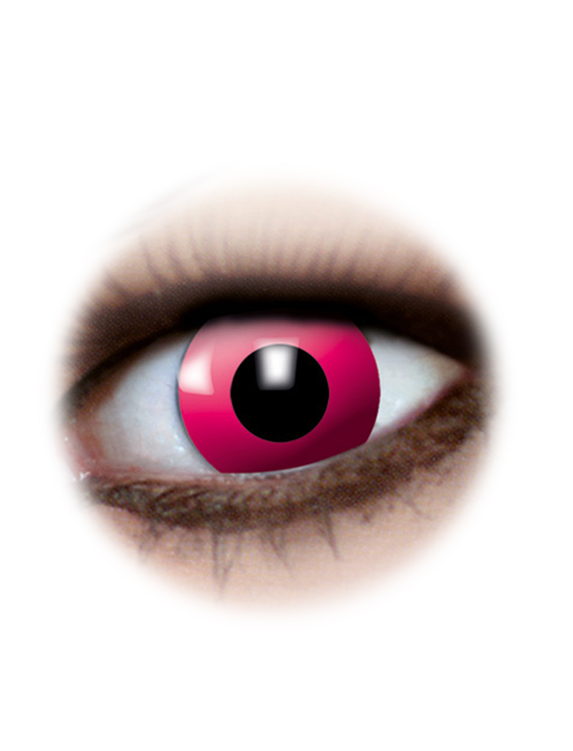 Kostümzubehör Kontaktlinsen Pink