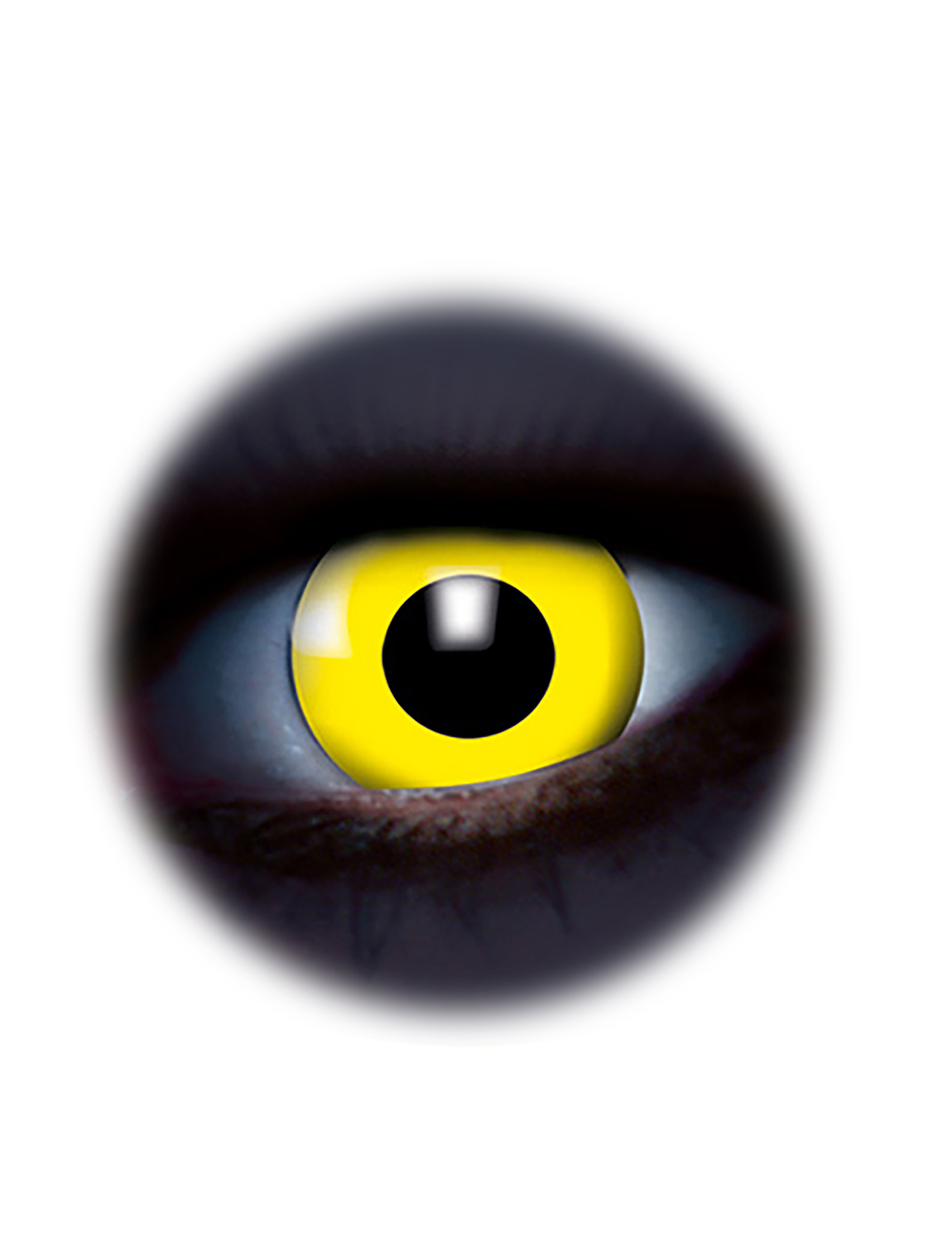 Kostümzubehör Kontaktlinsen UV Flash Yellow Farbe: gelb