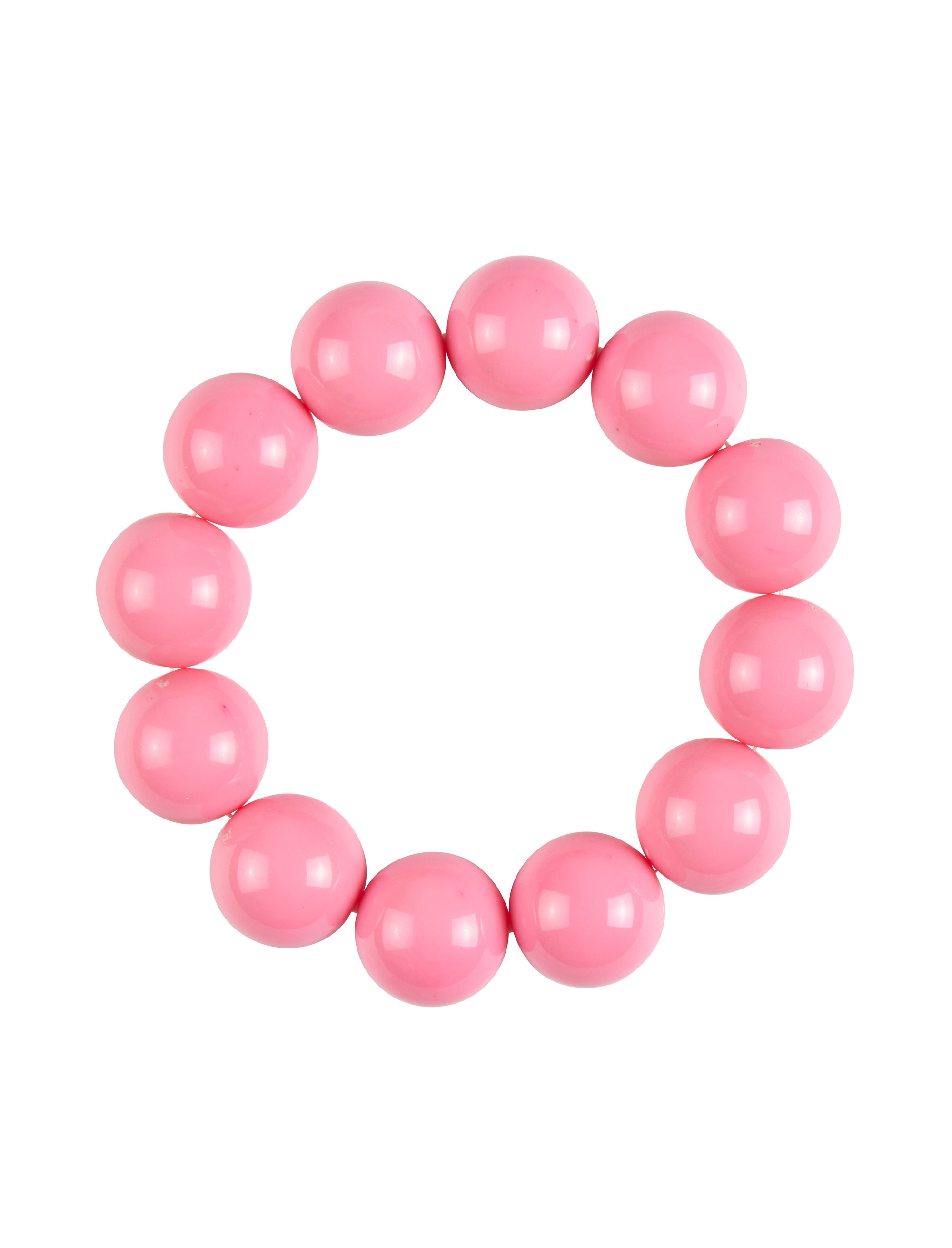 Kostümzubehör Armband Perlen pink