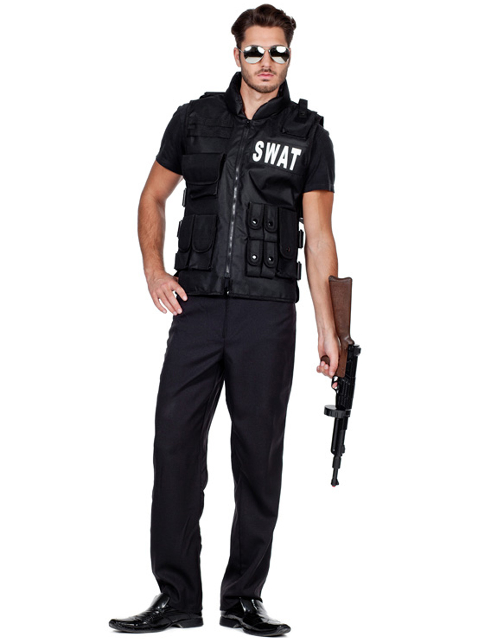 Weste SWAT Herren Farbe: schwarz