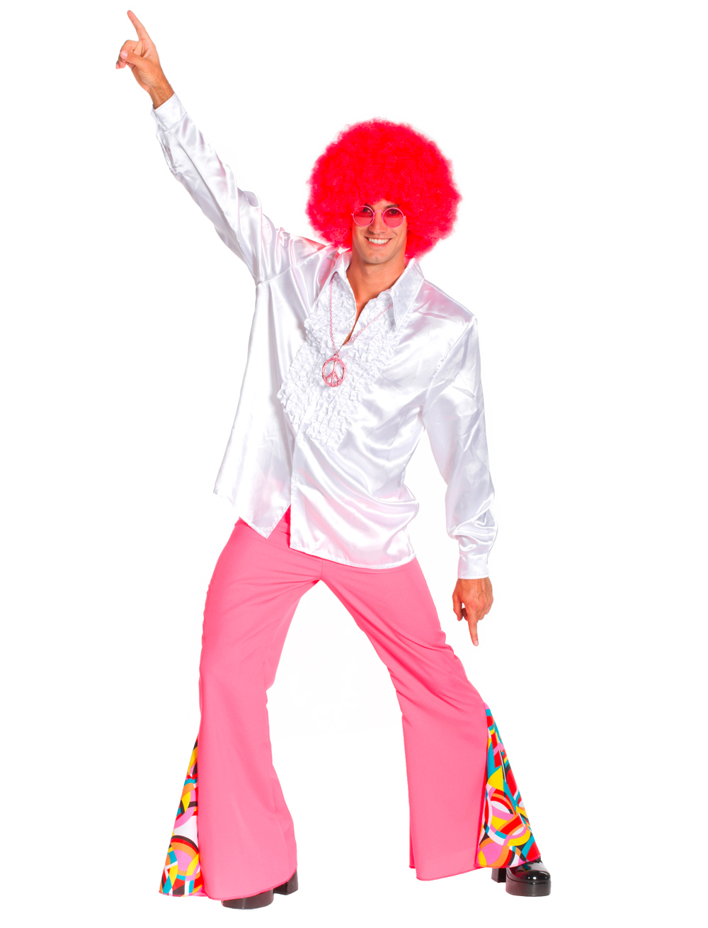 Schlaghose Hippie Herren Herren rot 56