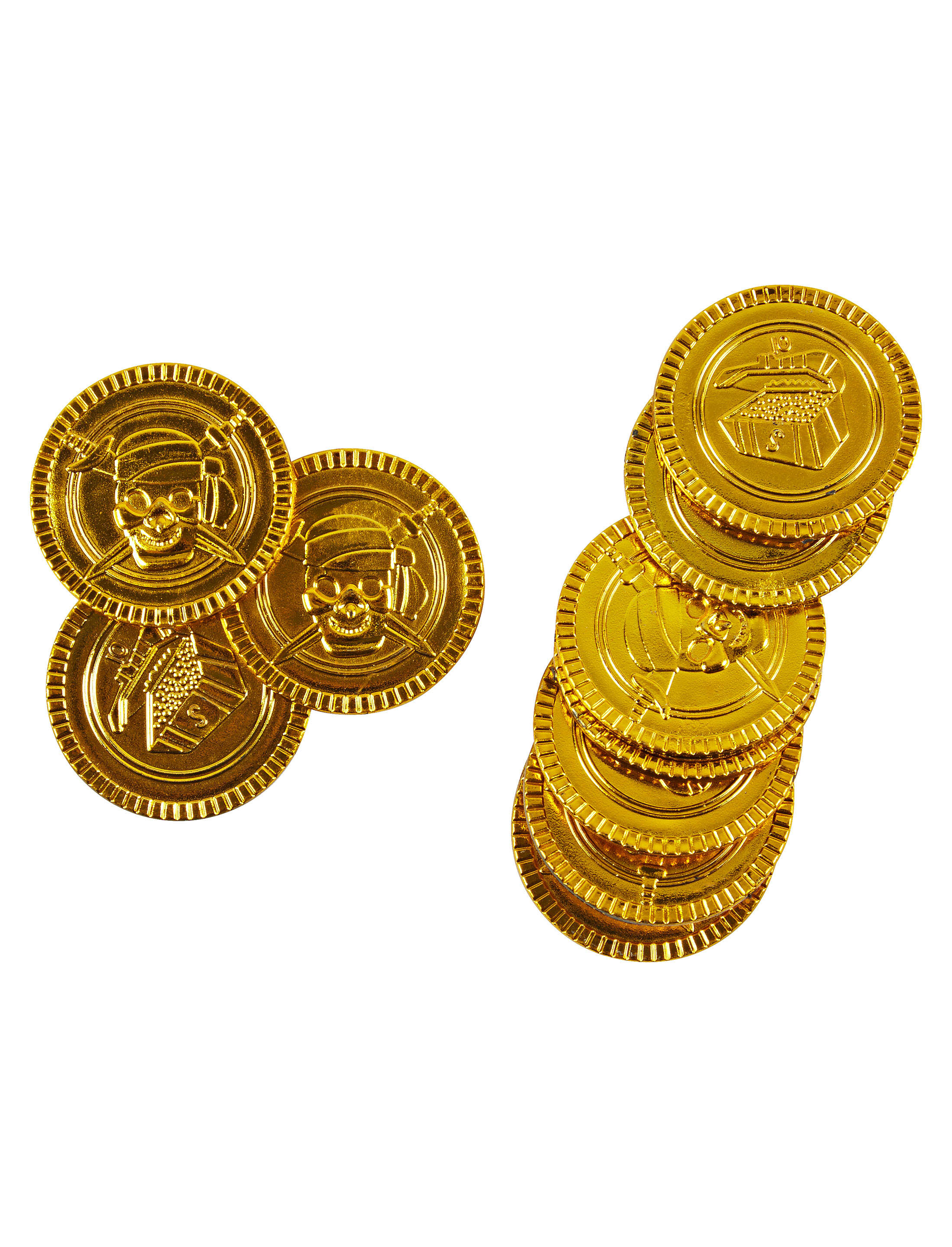 Kostümzubehör Goldmünzen 50 Stk.