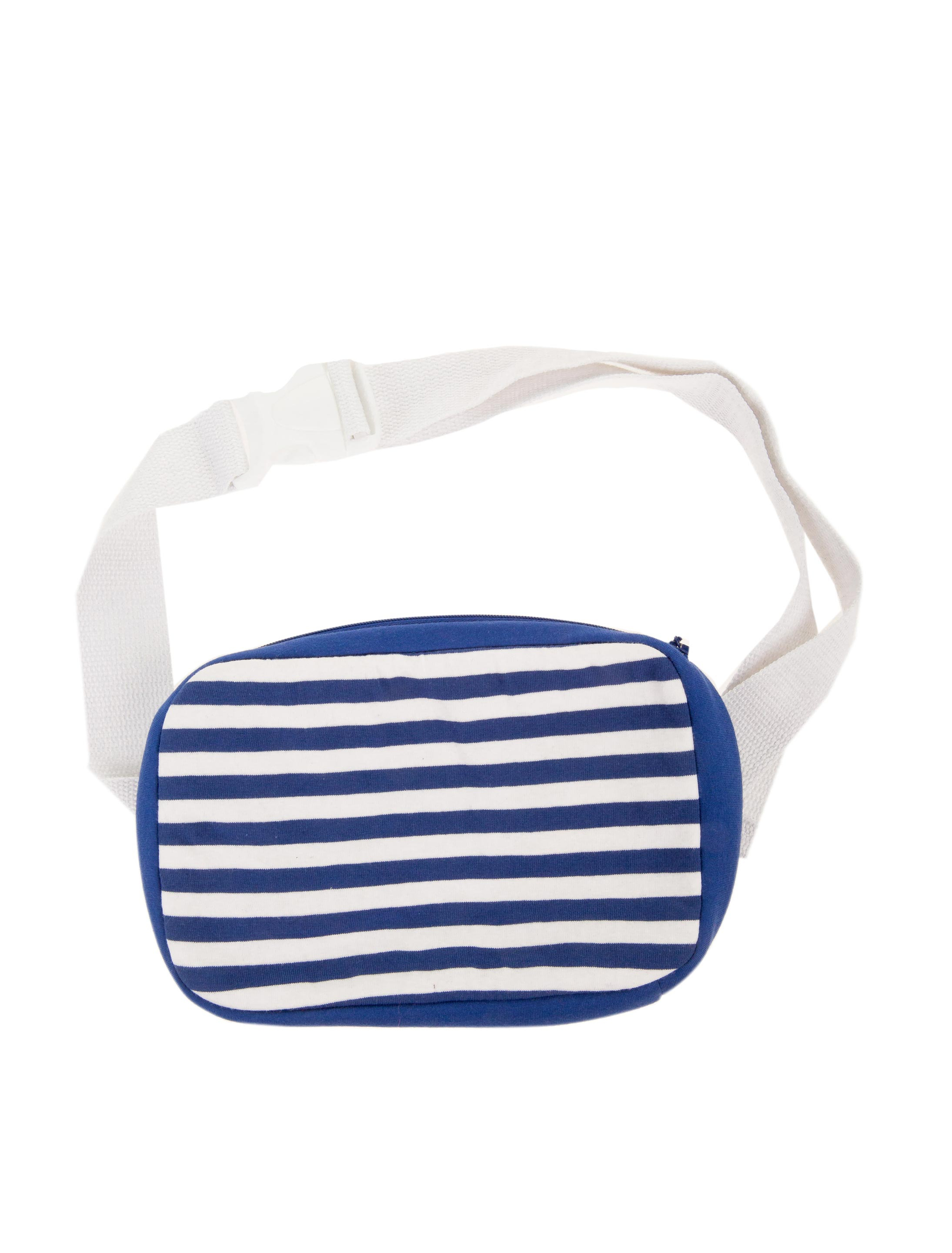 Kostümzubehör Bauchtasche gestreift rot/weiß one size