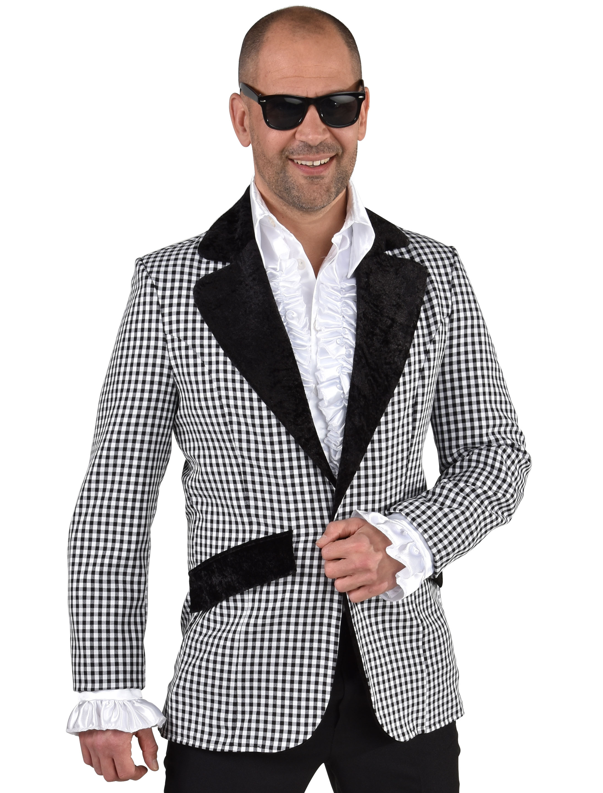 Sakko Herren schwarz/weiß S
