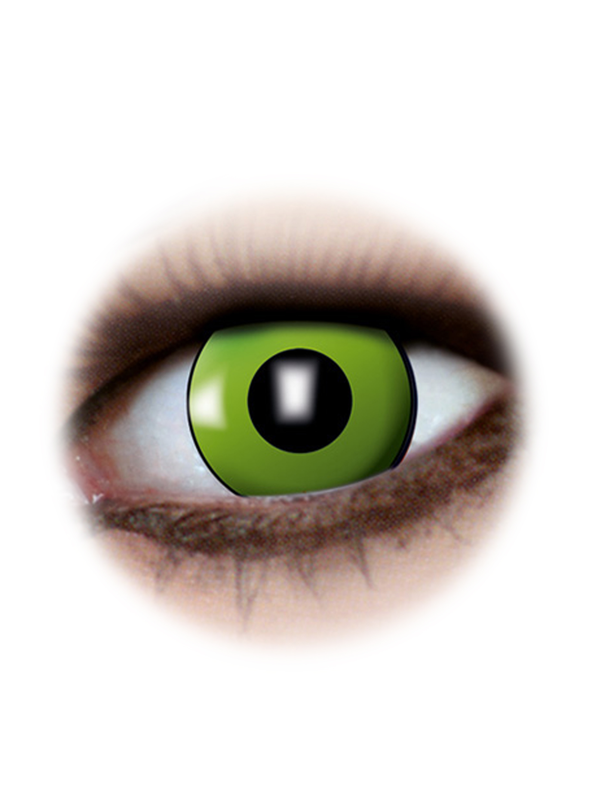 Kostümzubehör Kontaktlinsen Green Eye Farbe: grün