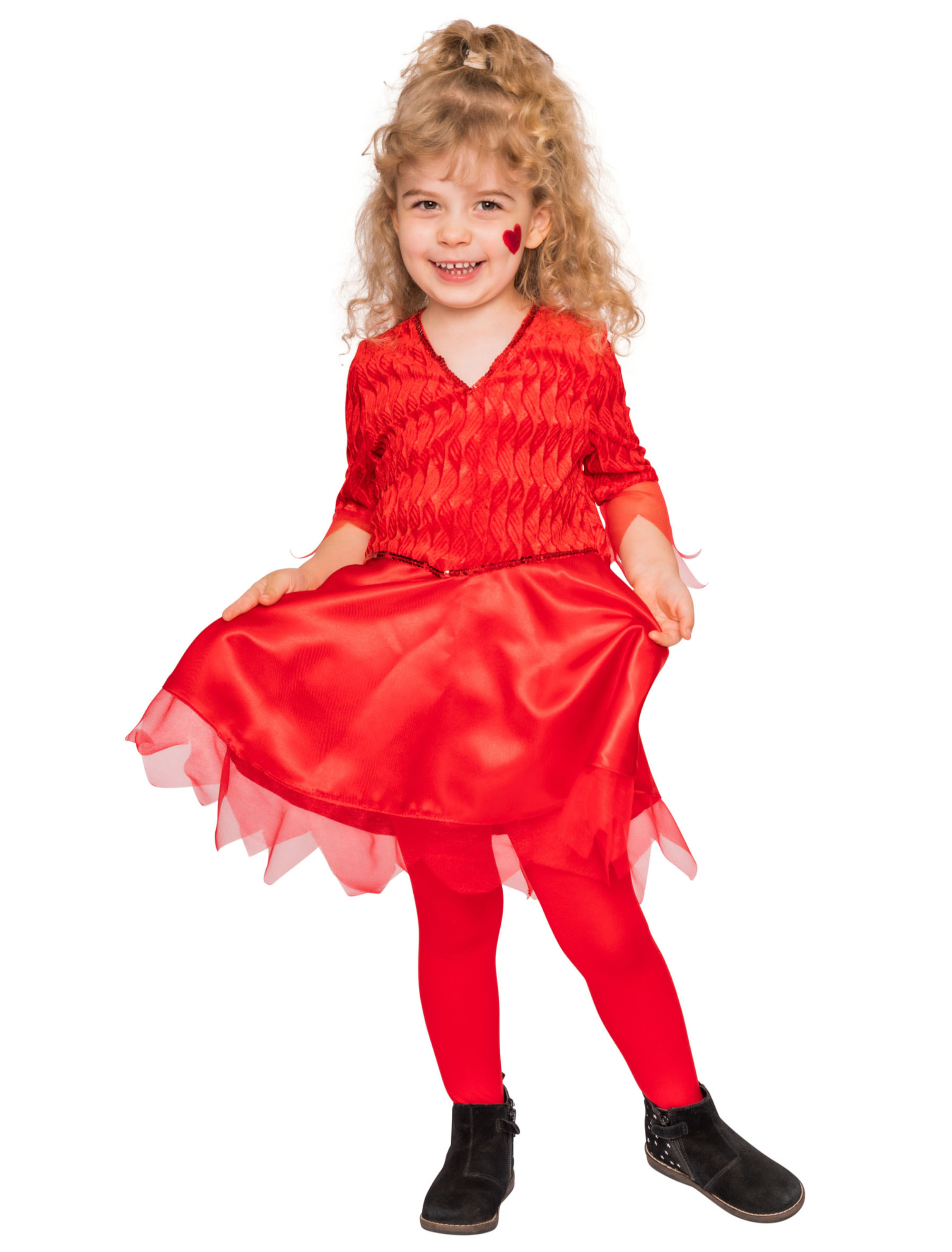 Kleid Teufel Kinder Mädchen rot