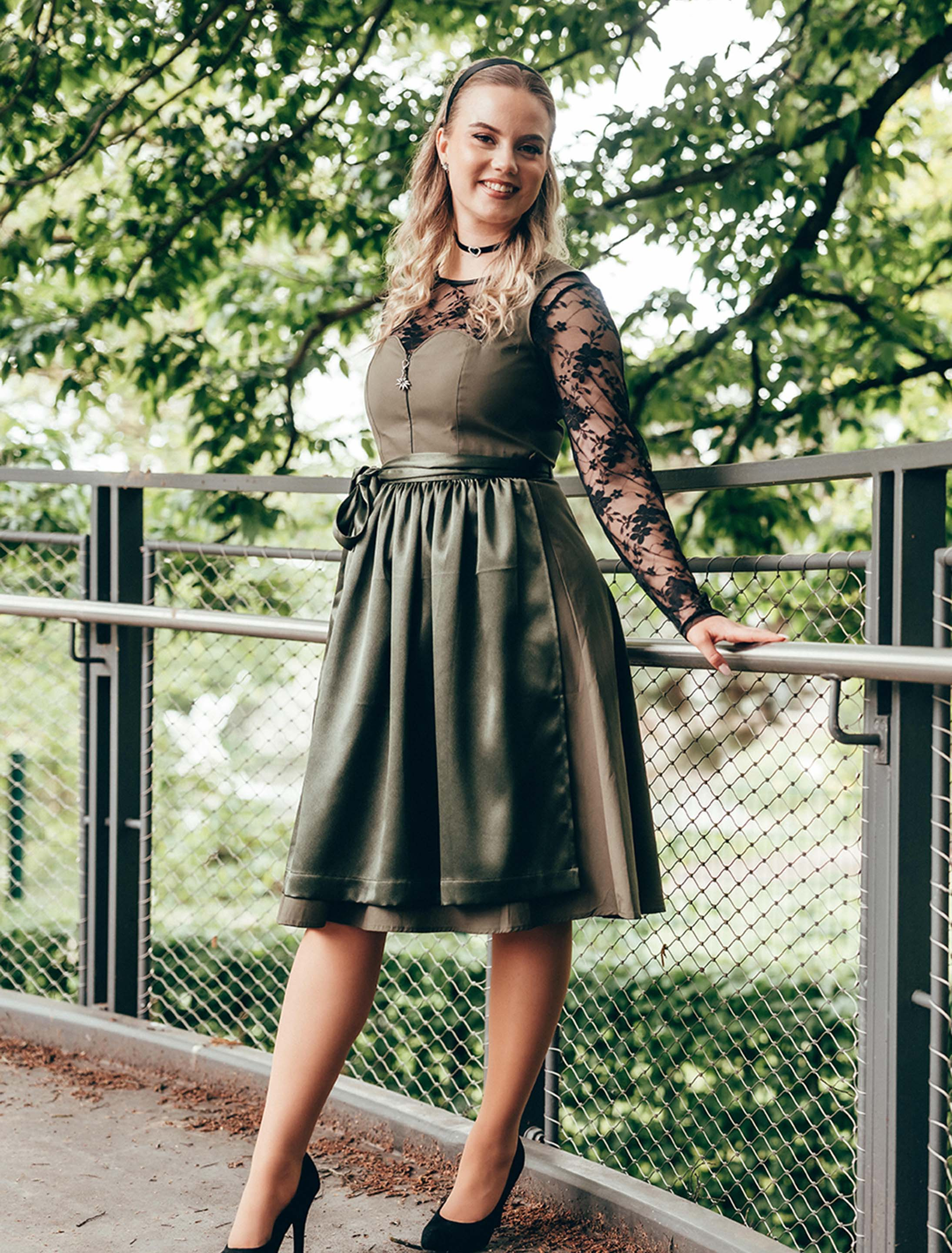 Dirndl Hanni Damen grün 40