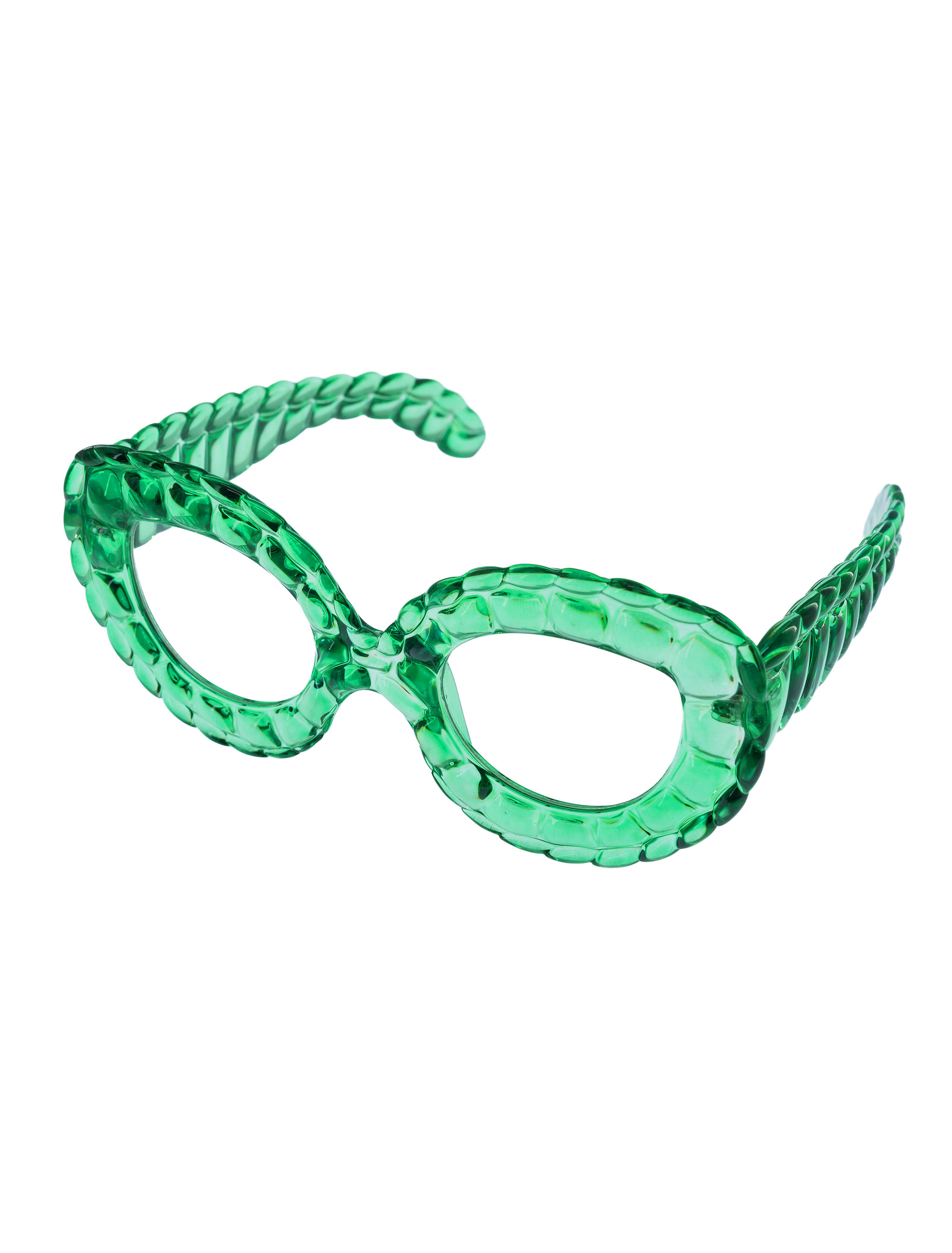 Kostümzubehör Brille Schlange grün