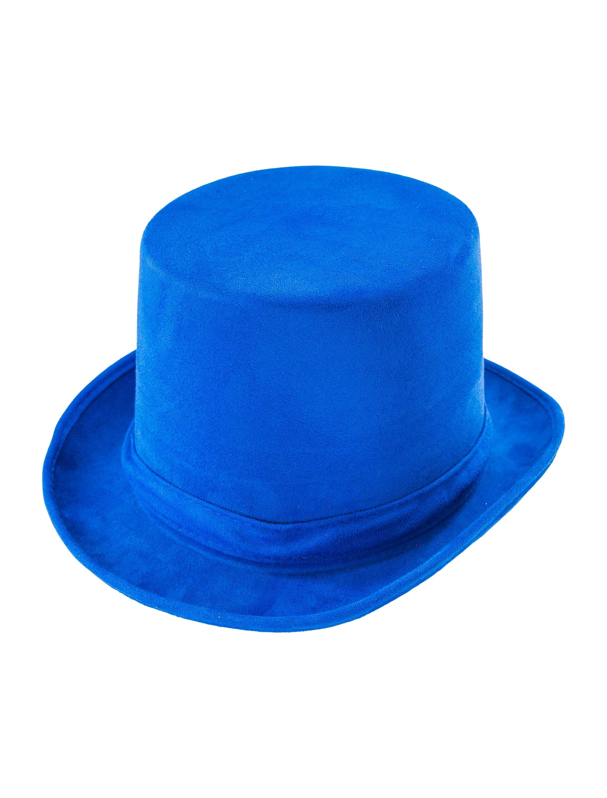 Kostümzubehör Zylinder Samt blau one size