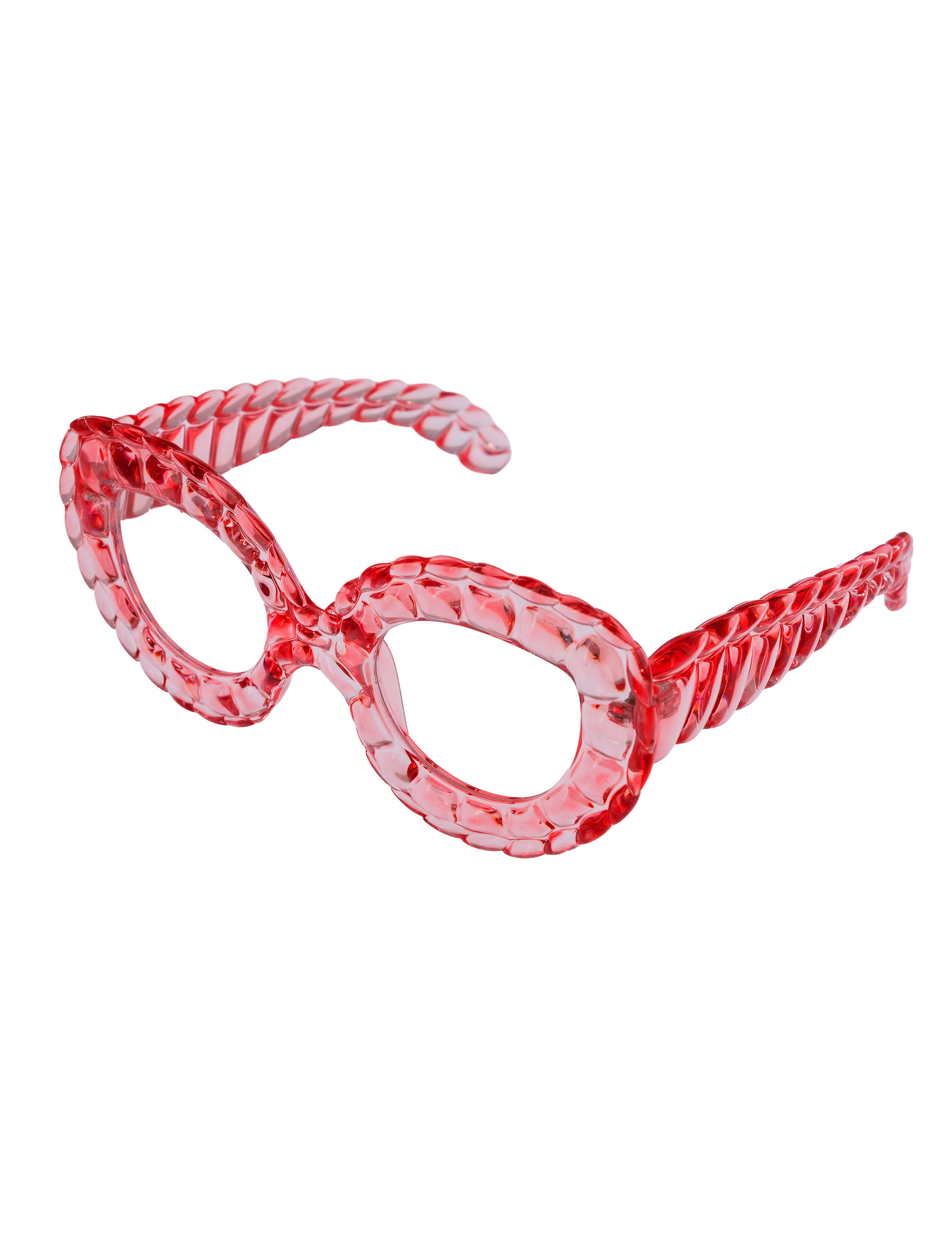 Kostümzubehör Brille Schlange rosa