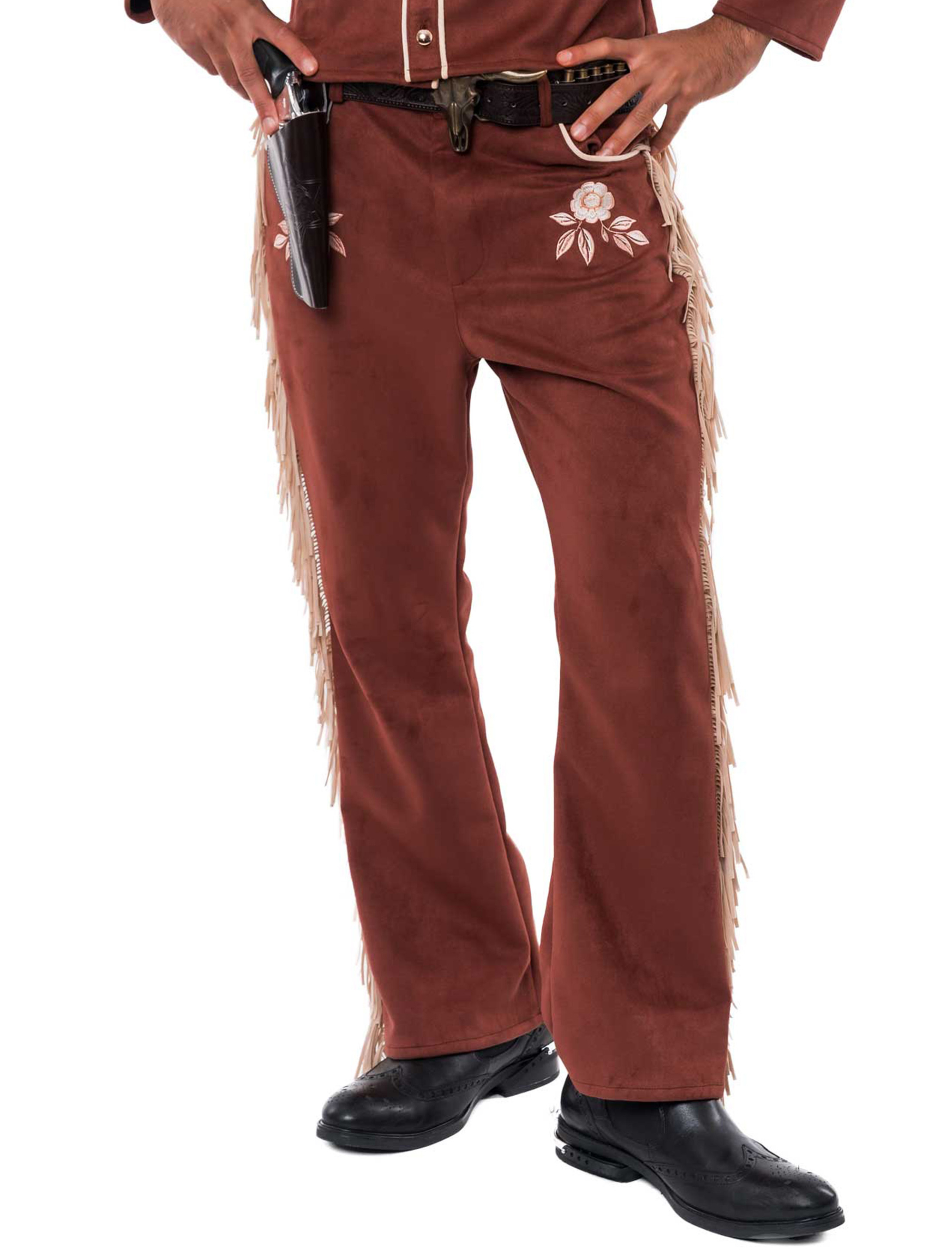 Hose Wilder Westen Herren braun S