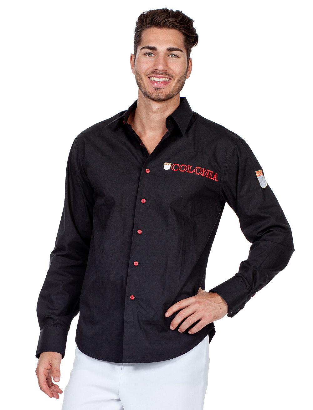 Hemd Herren Colonia schwarz 5XL