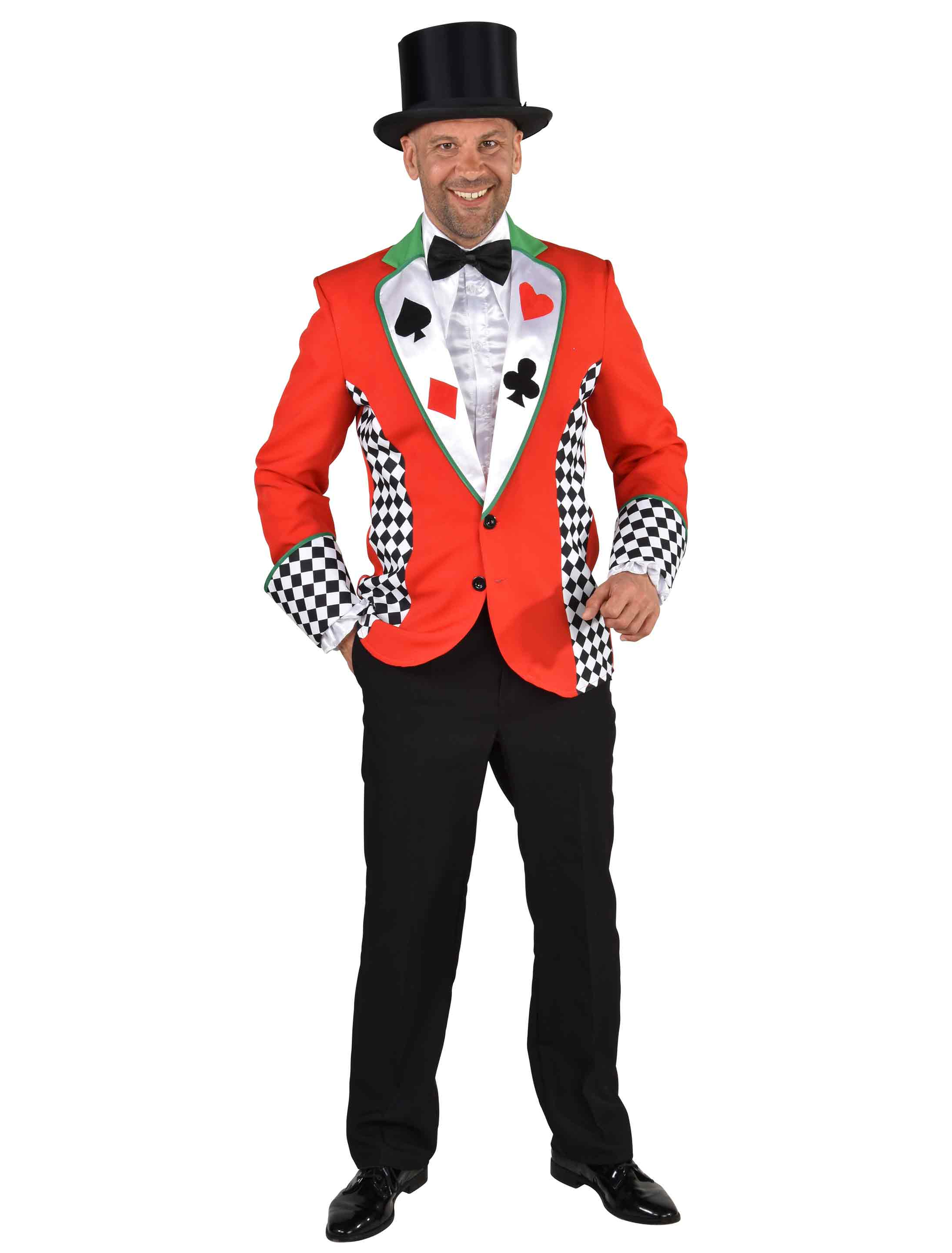 Jacke Kartenspieler Herren bunt L Farbe: bunt