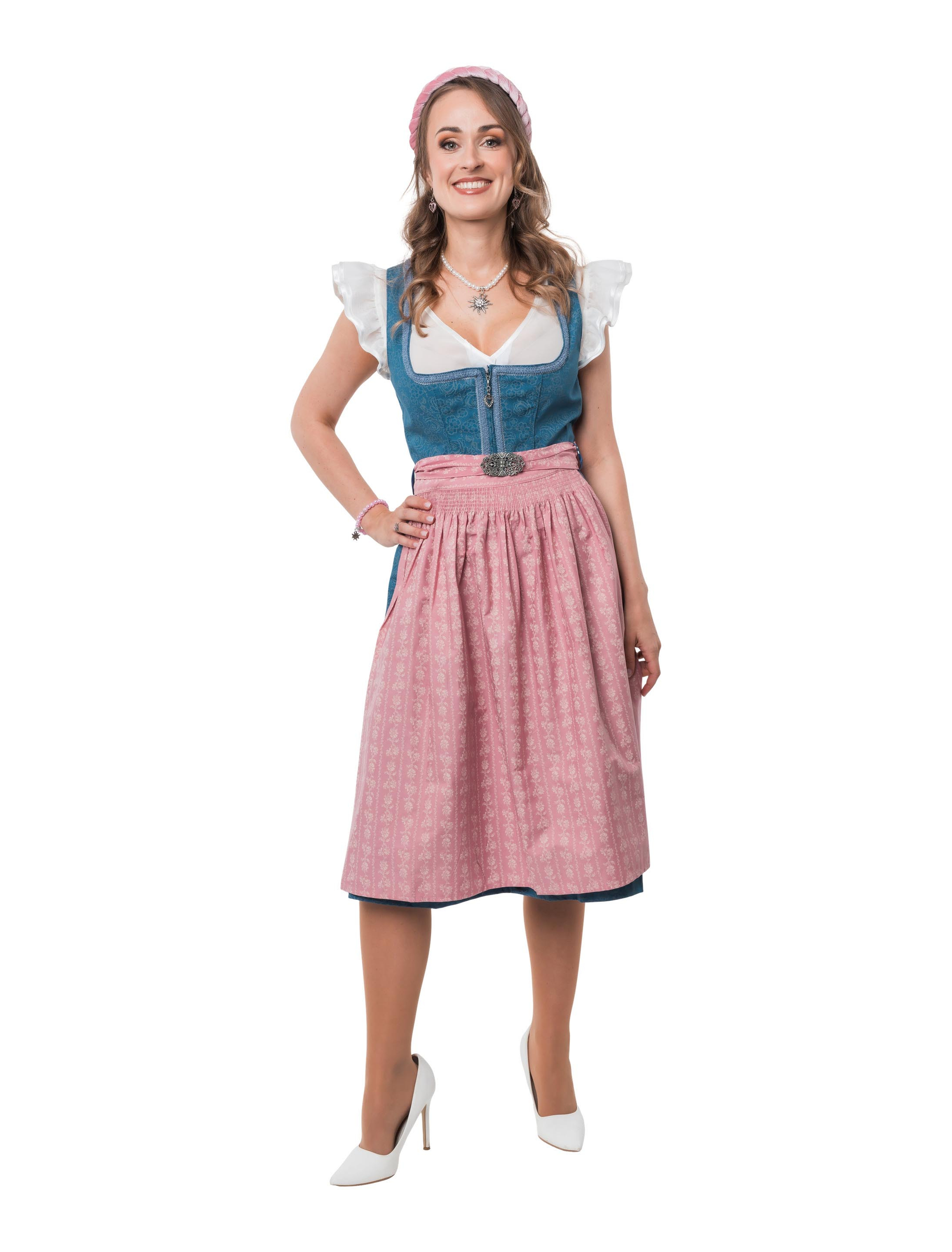 Dirndl Roseline Damen blau 44