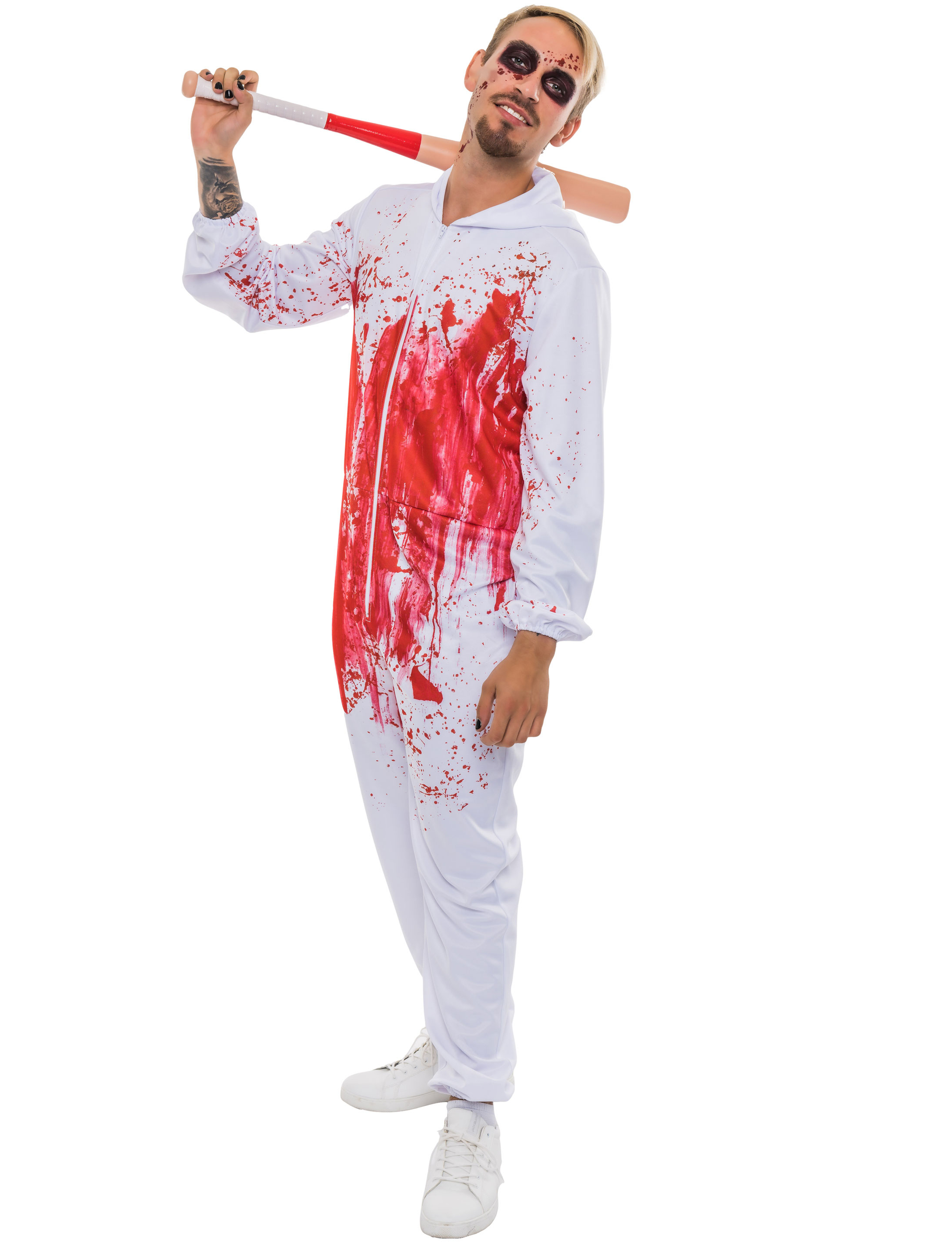 Jumpsuit Herren blutig Herren rot/weiß 2XL/3XL