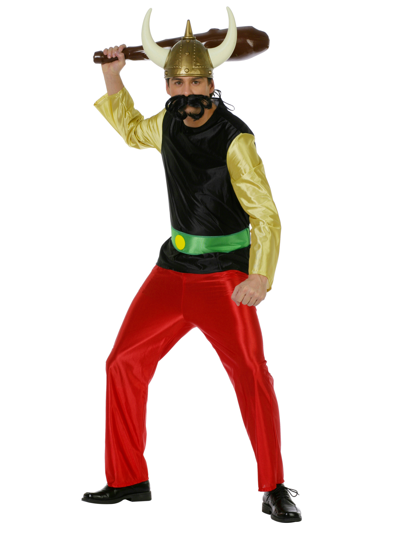 Gallier Anzug Herren schwarz/rot/gold 54