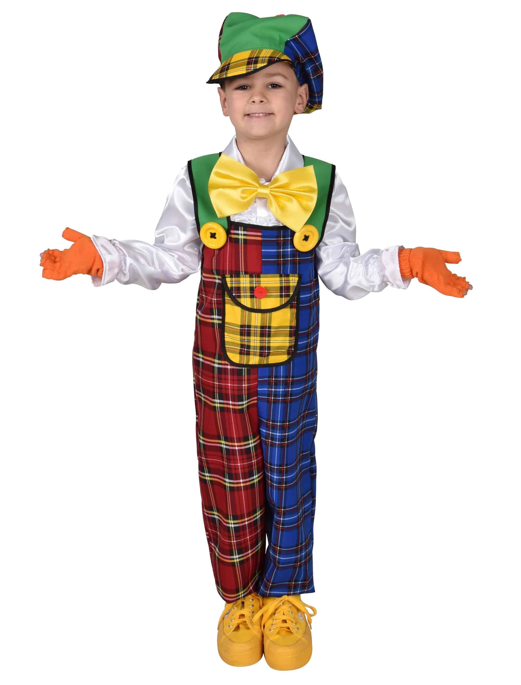 Latzhose Clown Kinder 2-tlg. bunt 116-128 Farbe: bunt