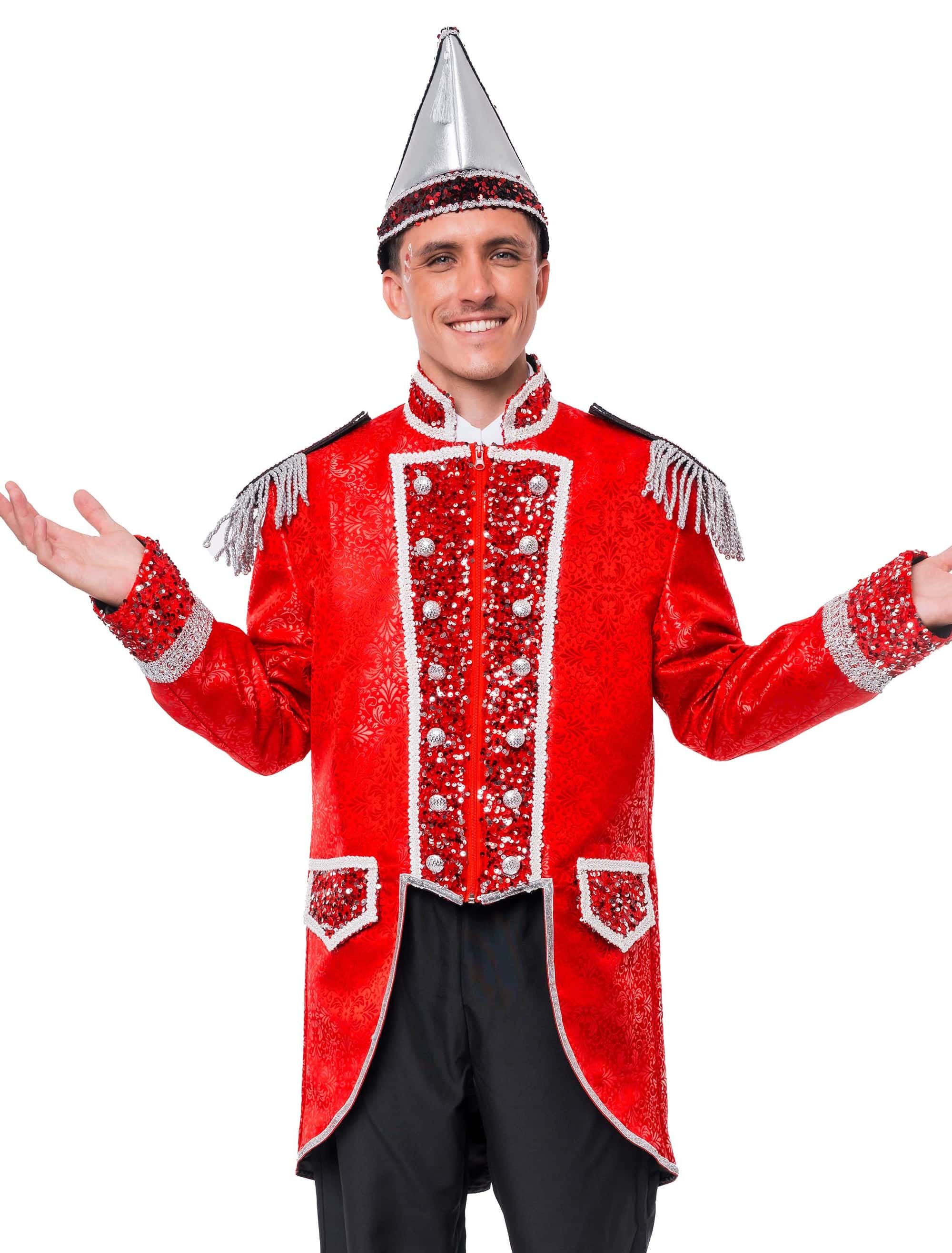 Jacke Premium verliebt in Köln Herren rot/silber 3XL