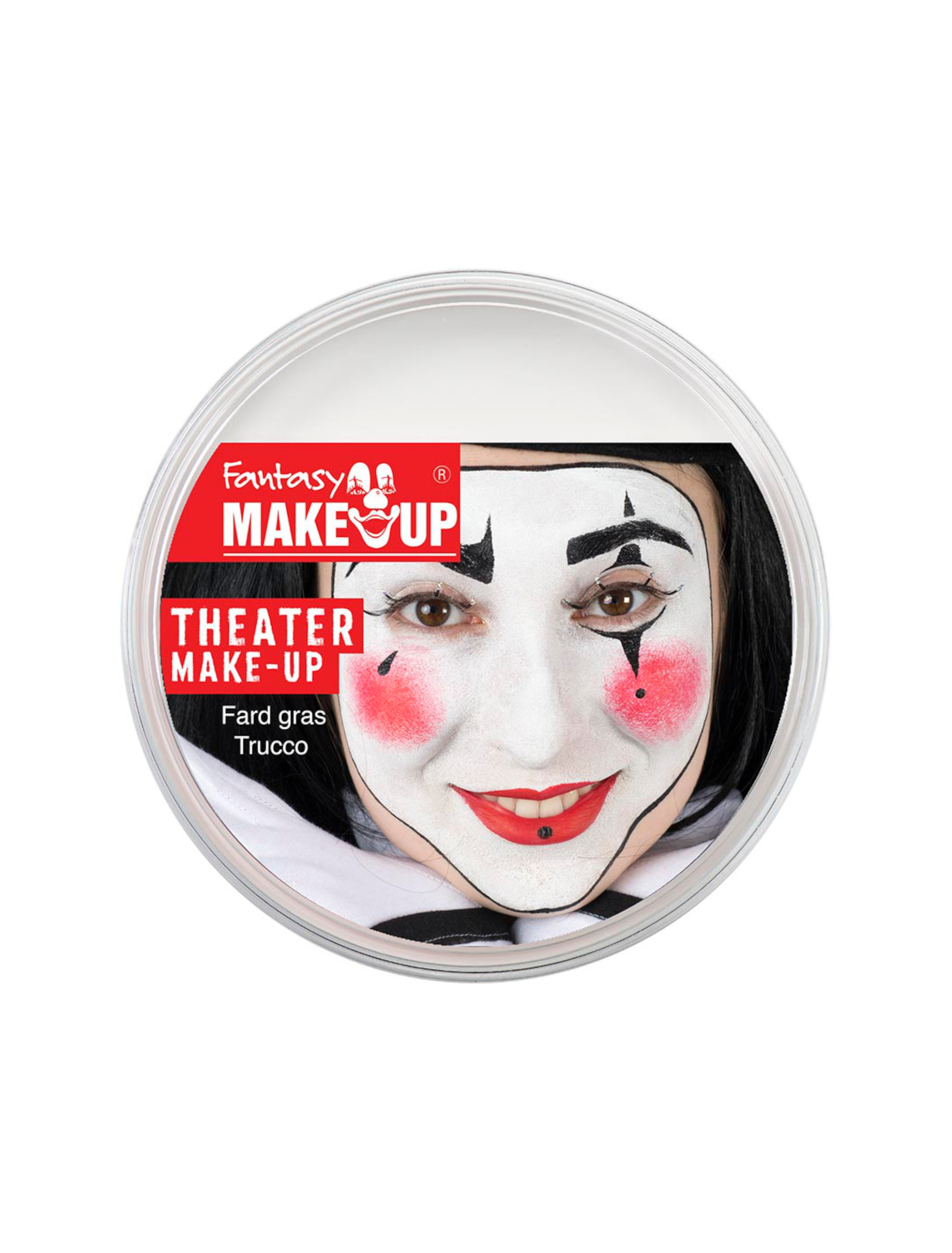 Clown-Weiß 25g Schminke für Karneval & Fasching
