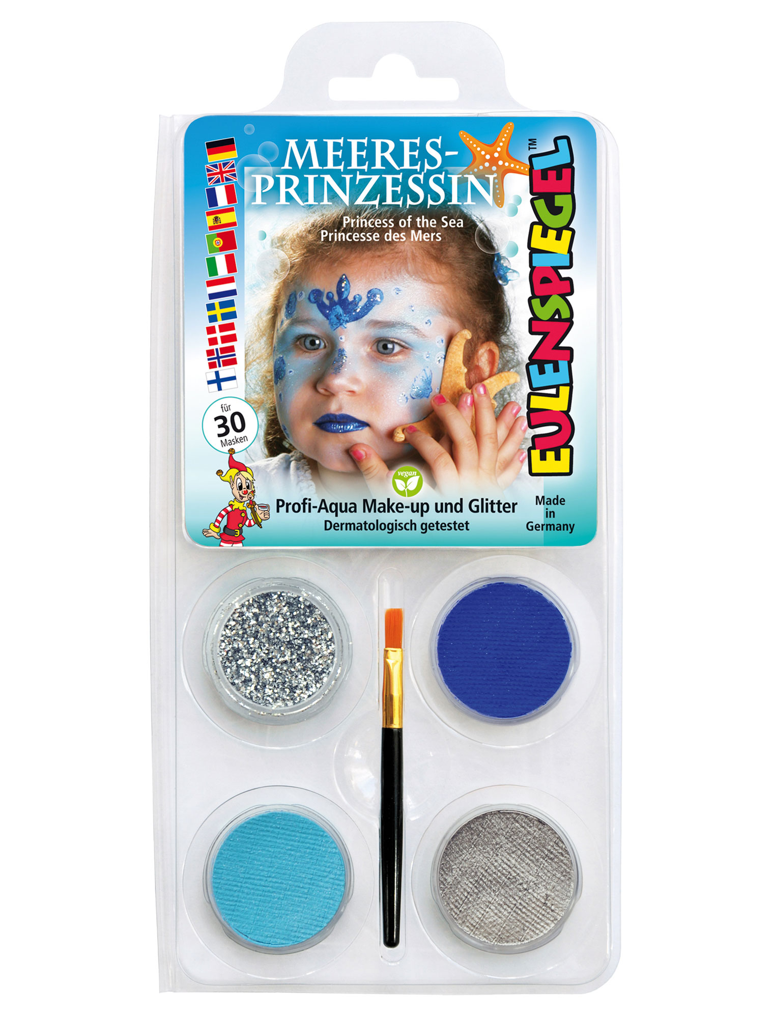 Aqua-Set Meeresprinzessin Schminke für Karneval & Fasching
