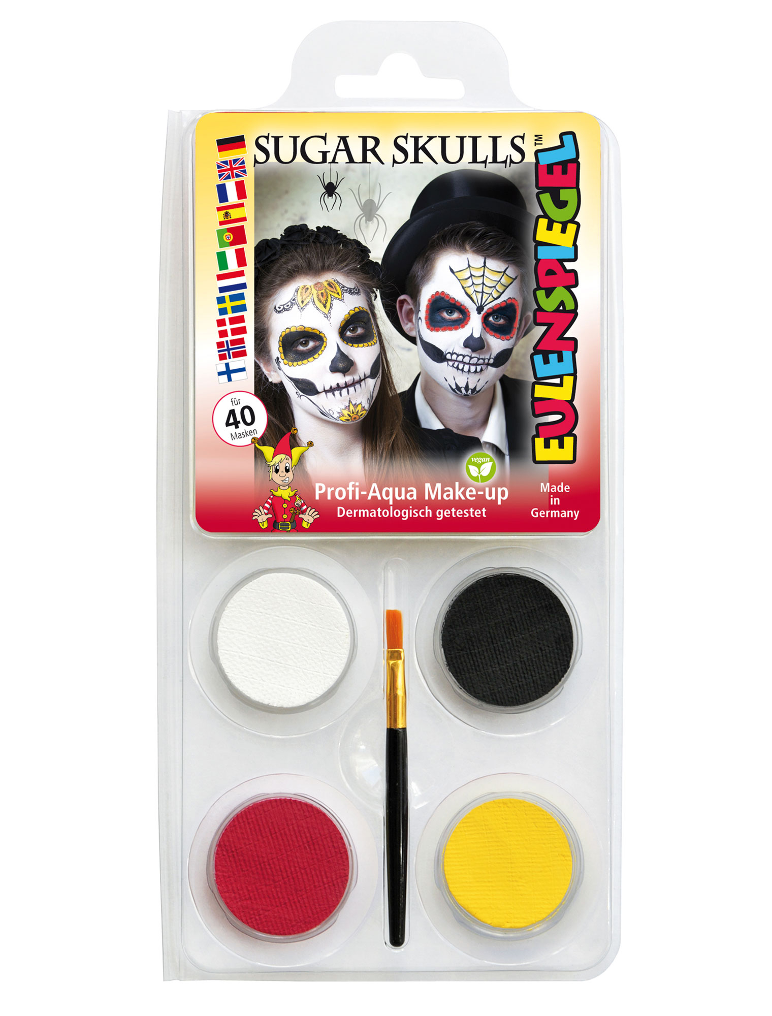 Aqua-Set Sugar Skull Schminke für Karneval & Fasching