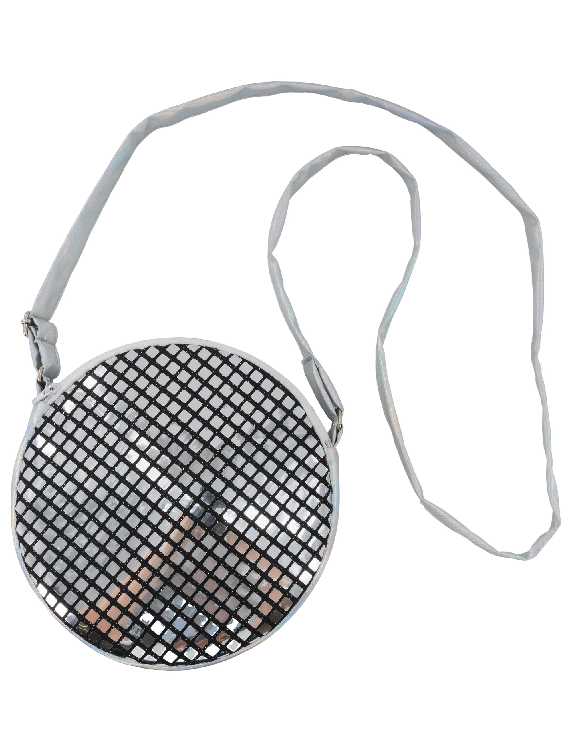 Kostümzubehör Tasche Disco silber
