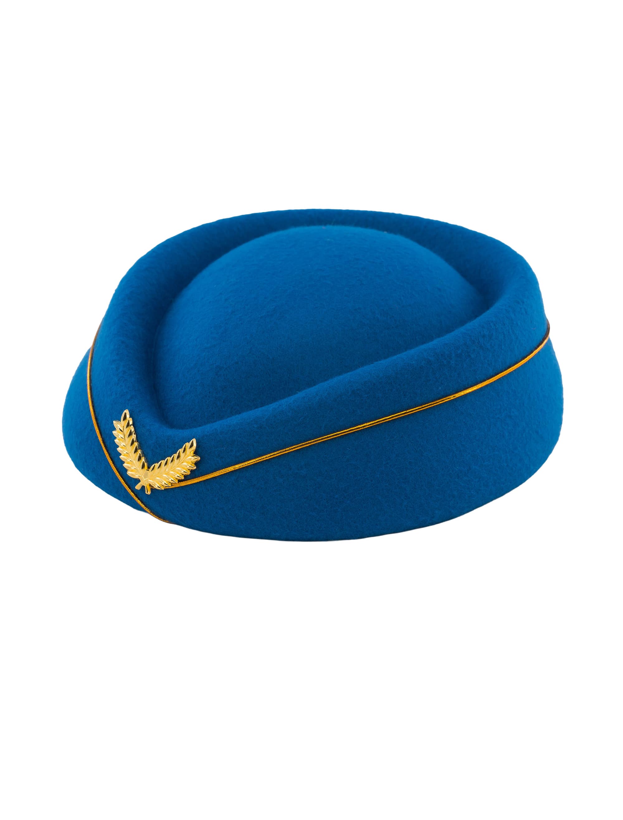 Kostümzubehör Hut Flugbegleiterin blau one size