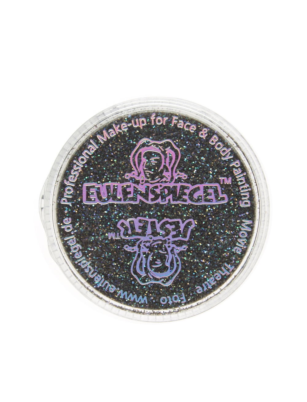 Glitzer fein 6g nachtschwarz Schminke für Karneval & Fasching
