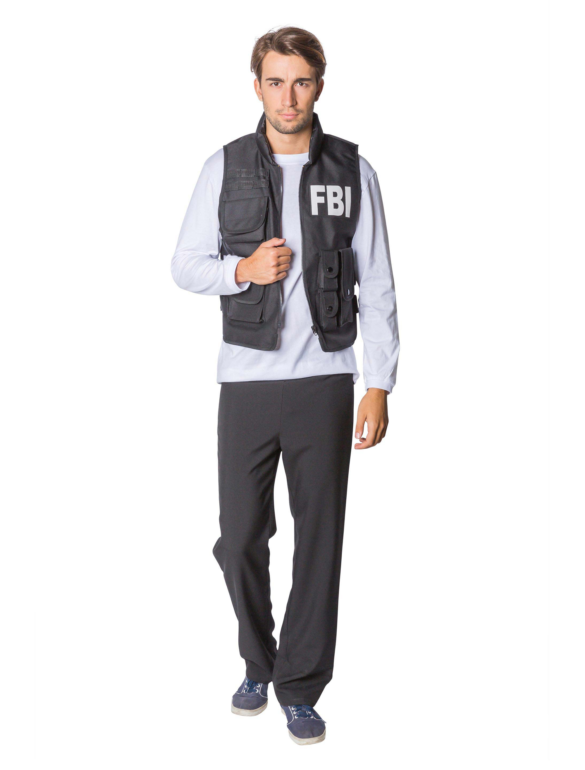 Weste FBI Herren Farbe: schwarz