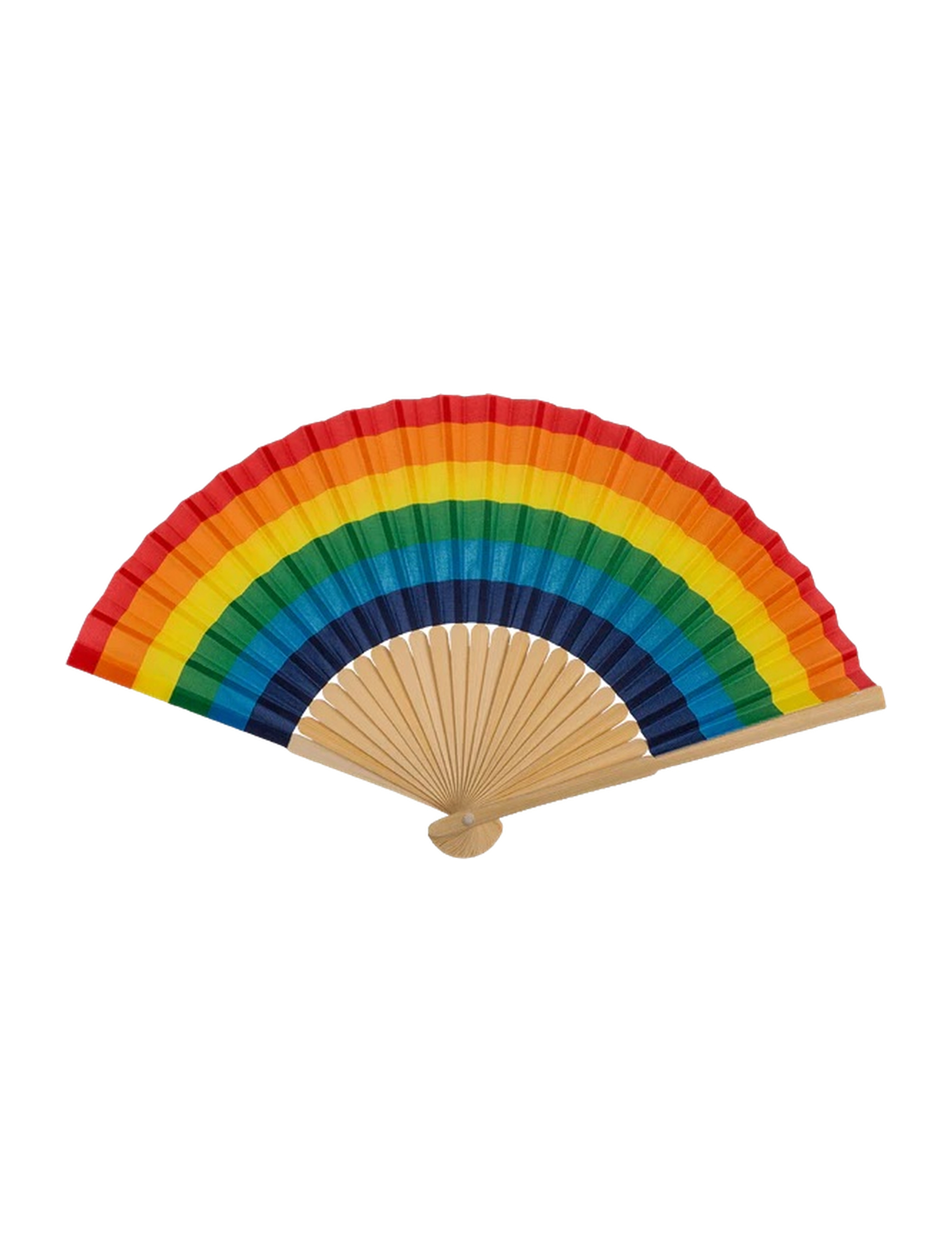 Kostümzubehör Fächer rainbow