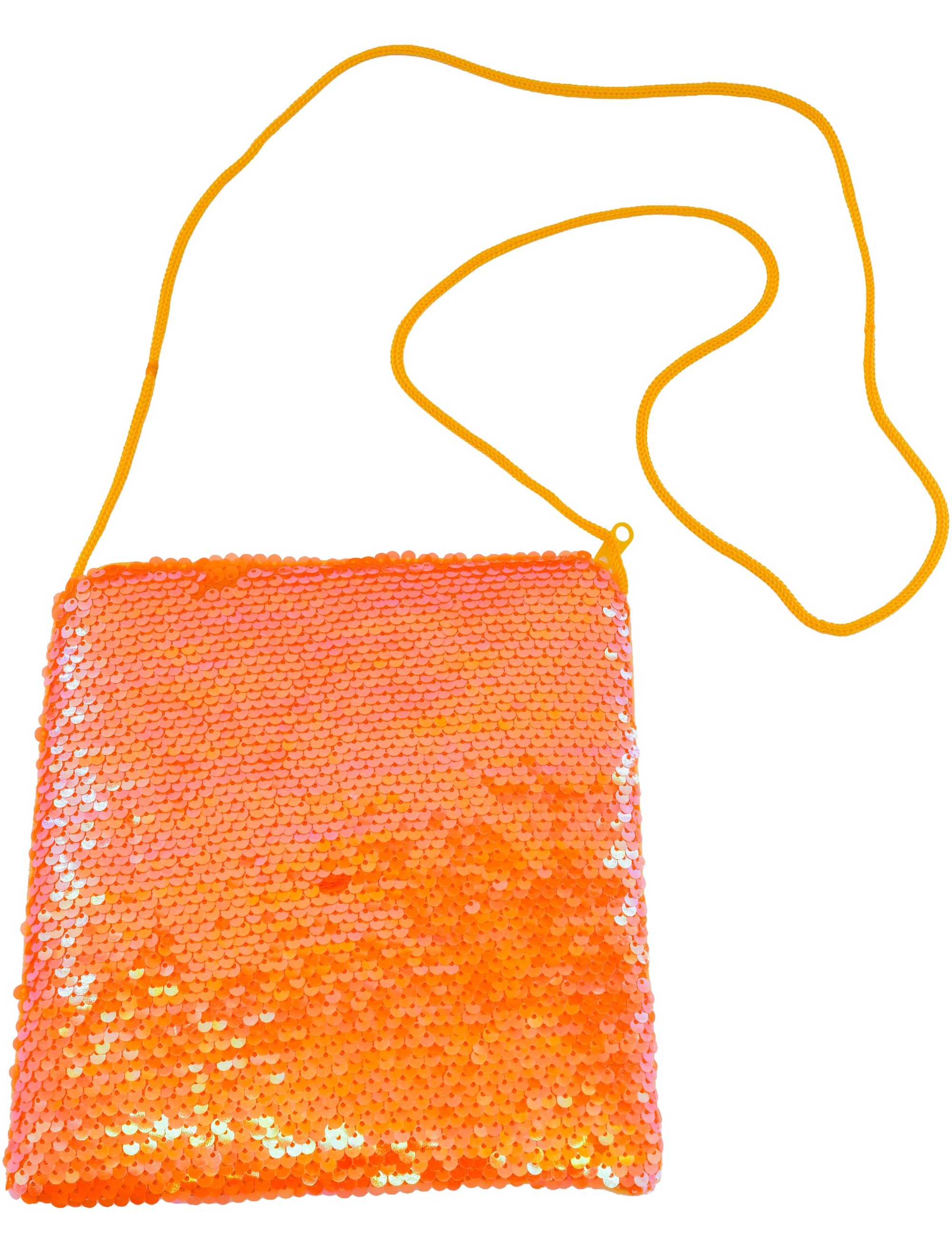 Kostümzubehör Tasche Wendepailletten orange