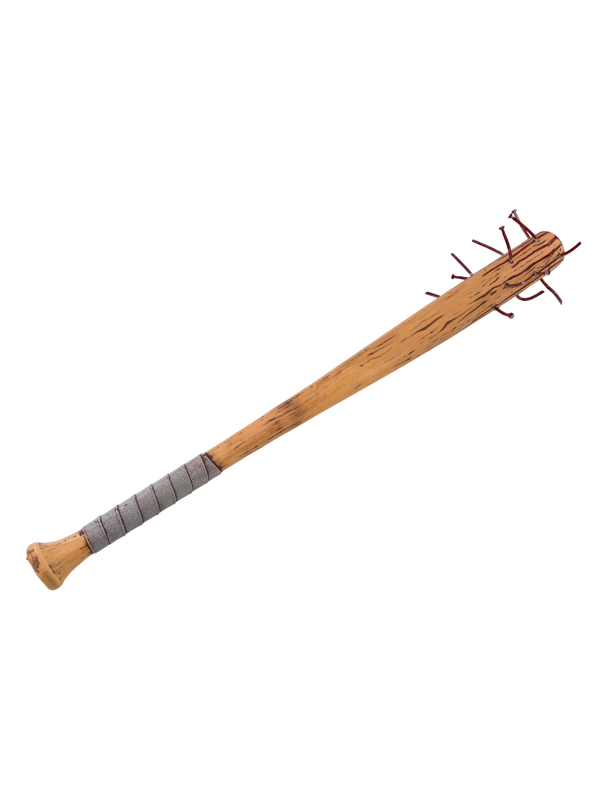 Kostümzubehör Baseballschläger mit Nägel beige
