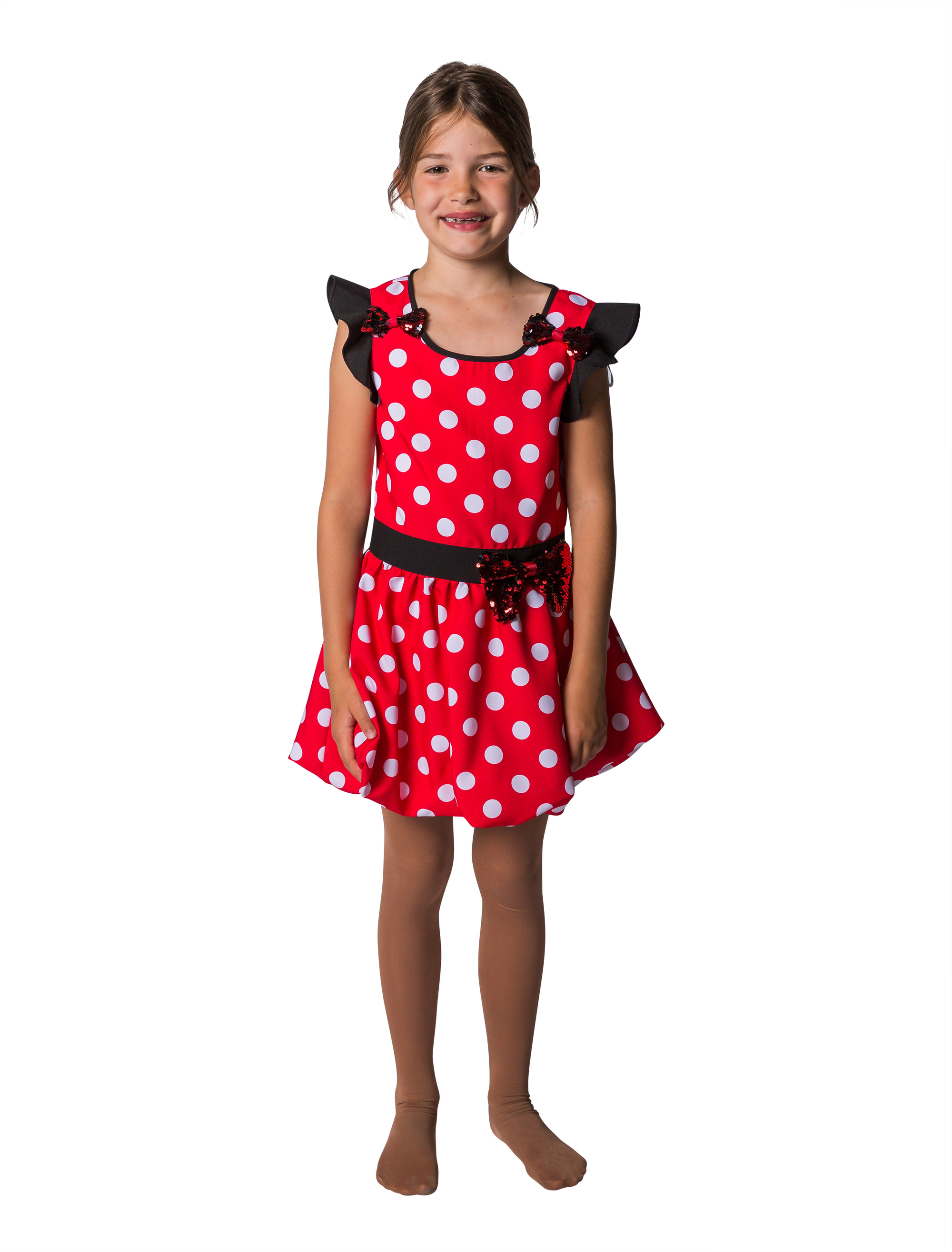 Kleid Mausi Kinder Kinder rot/weiß