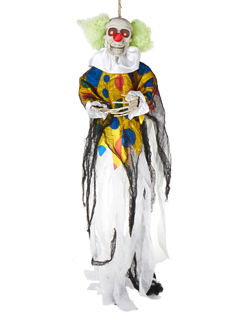 Skelett Clown mit Funktion 90cm Farbe: mehrfarbig