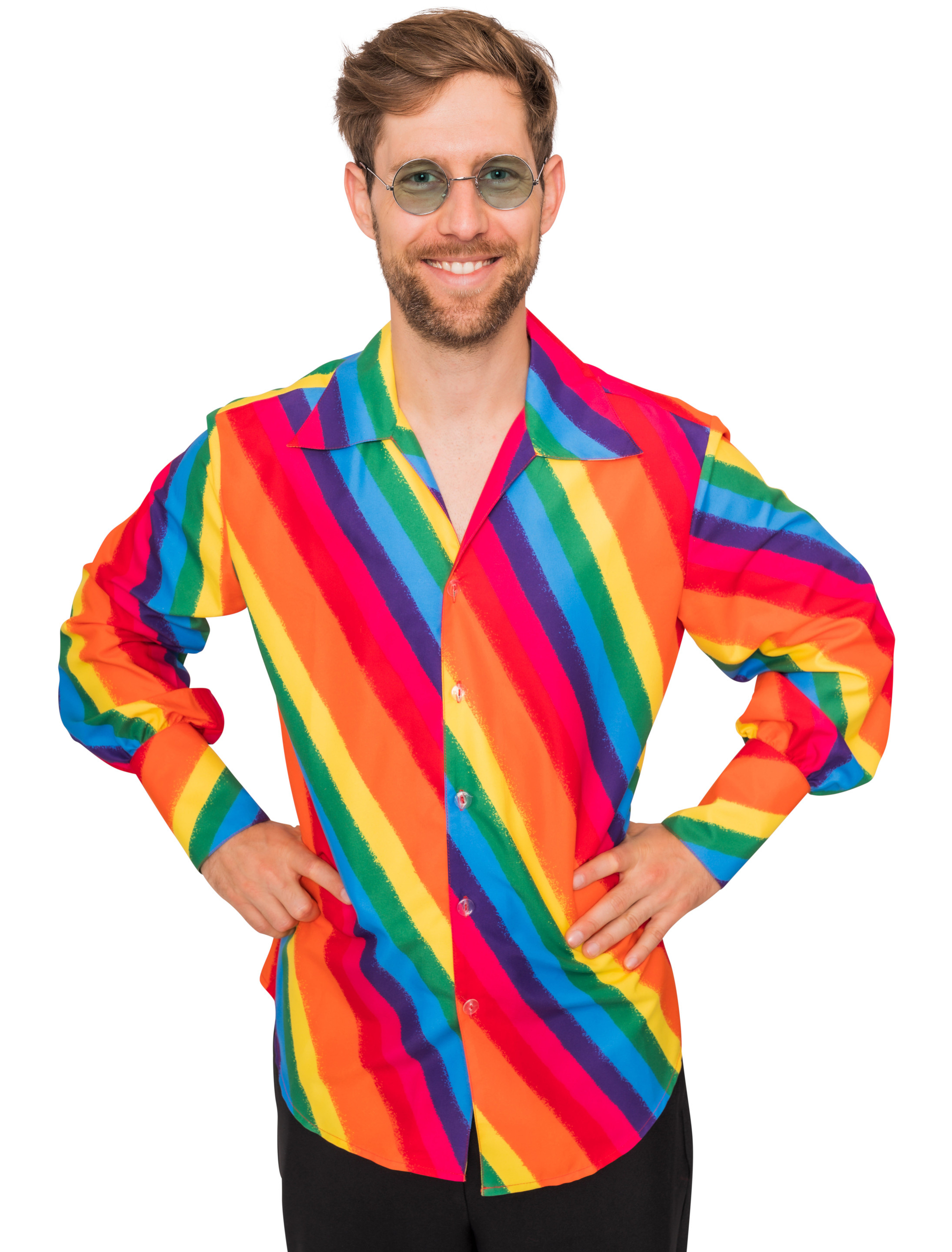 Hemd Herren rainbow S