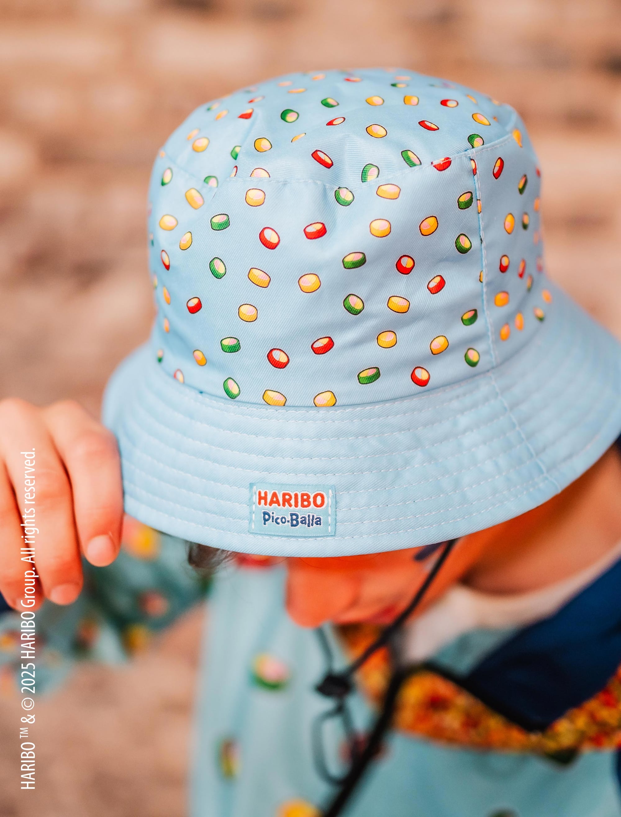 Kostümzubehör Fischerhut wendbar HARIBO Pico-Balla blau