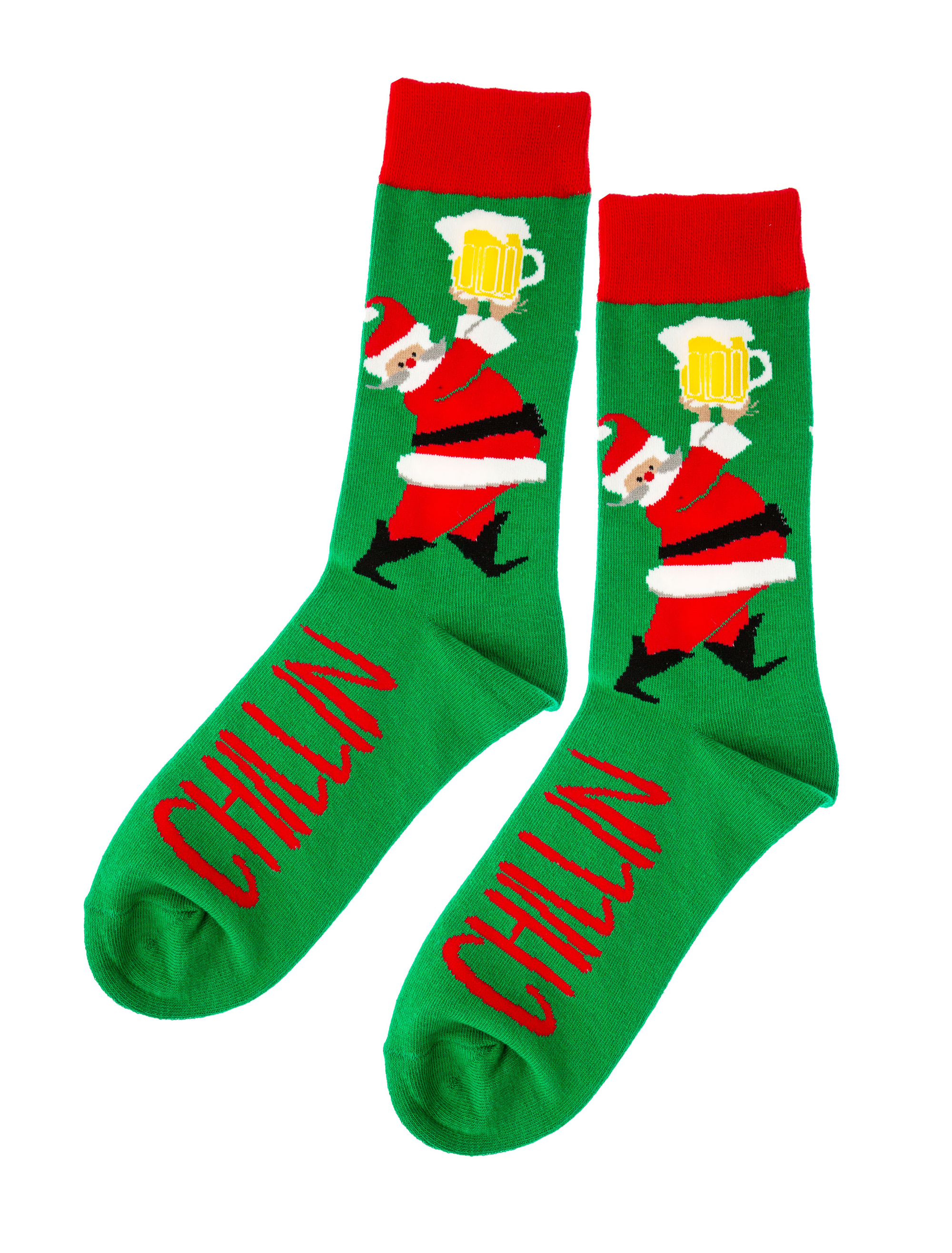 Kostümzubehör Socken Nikolaus one size Farbe: grün