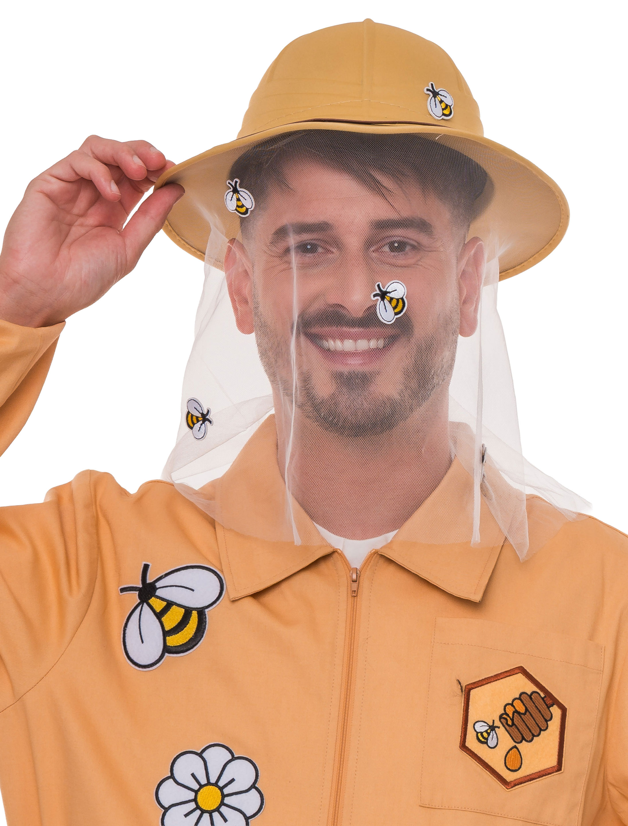 Kostümzubehör Hut Imker beige one size