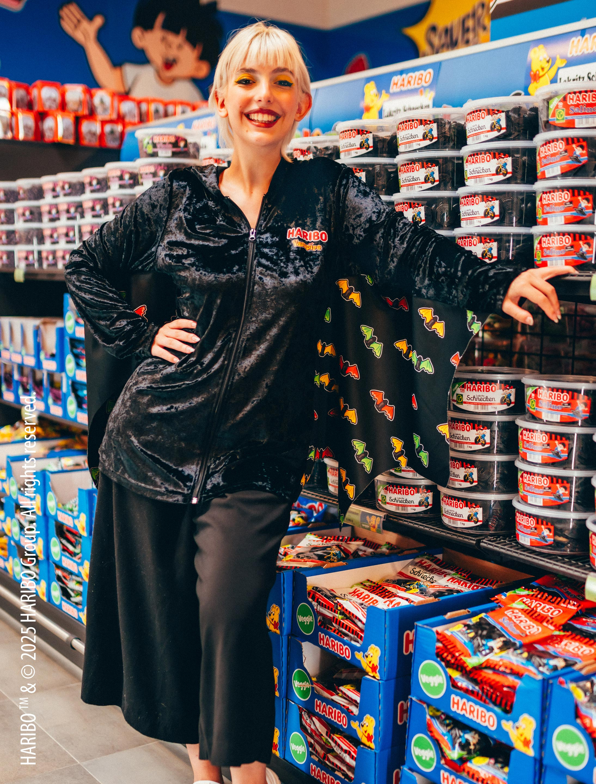 Jacke HARIBO Vampire Damen schwarz L/XL