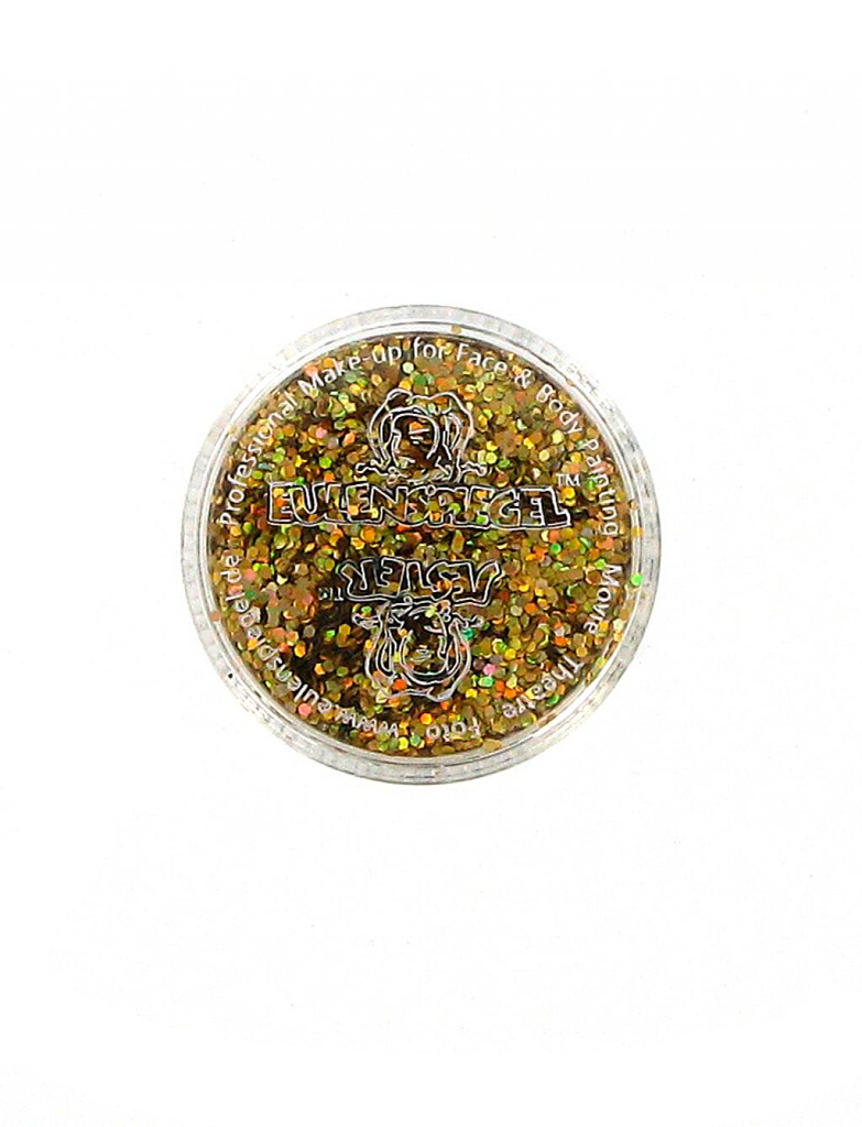 Glitzer grob Holo Juwel 6g gold Schminke für Karneval & Fasching