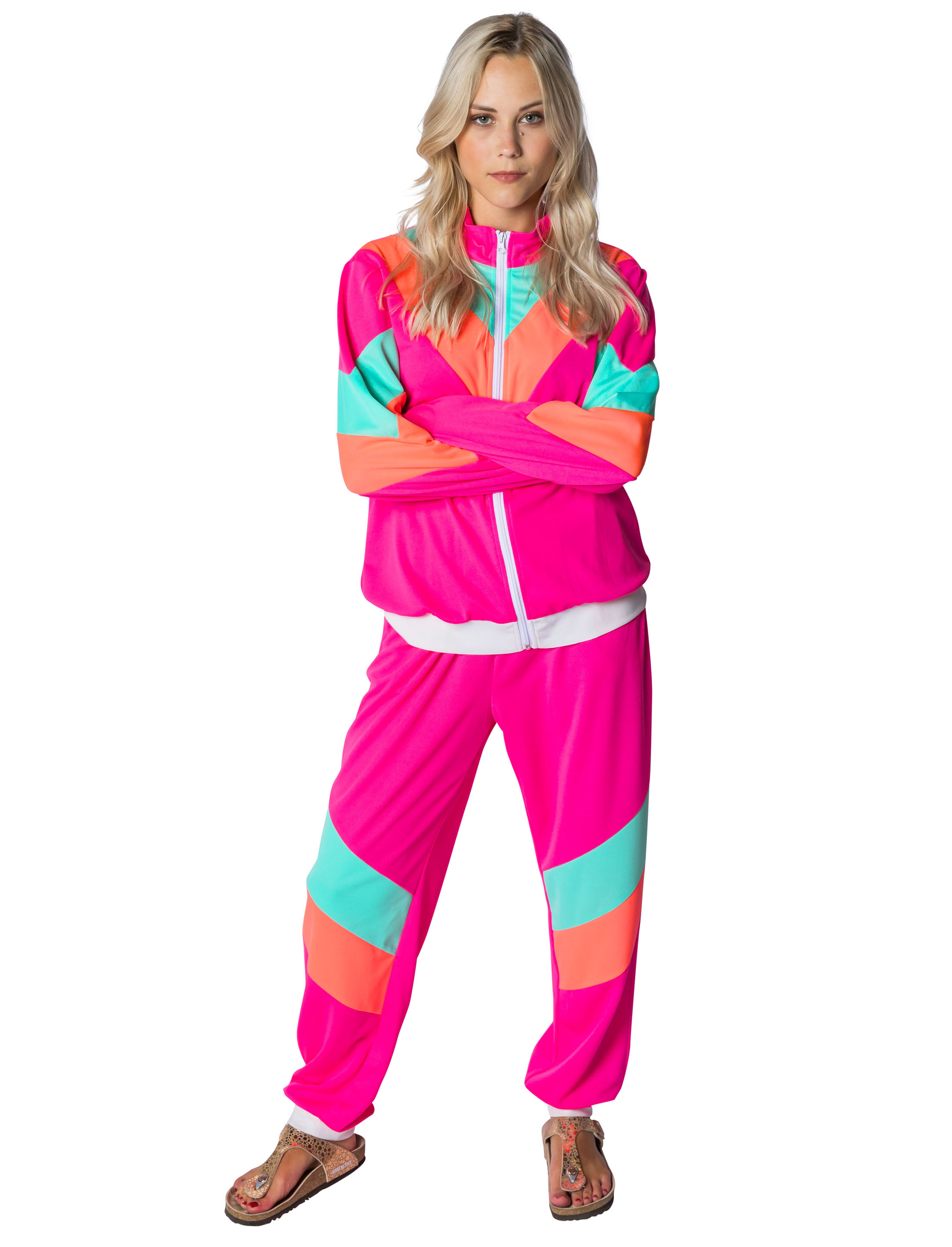 Jogginganzug Damen 2-tlg. pink L/XL