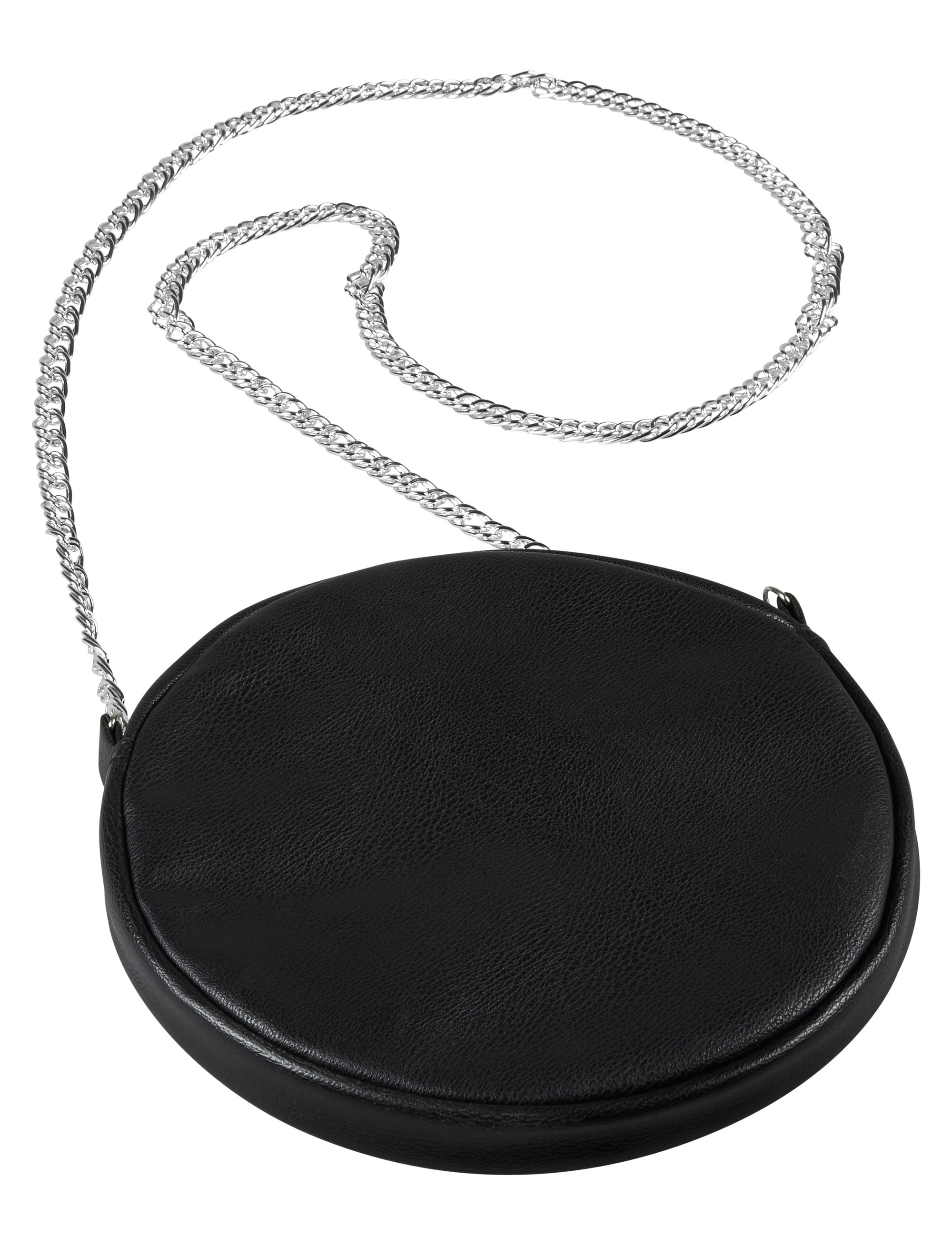 Kostümzubehör Tasche rund schwarz