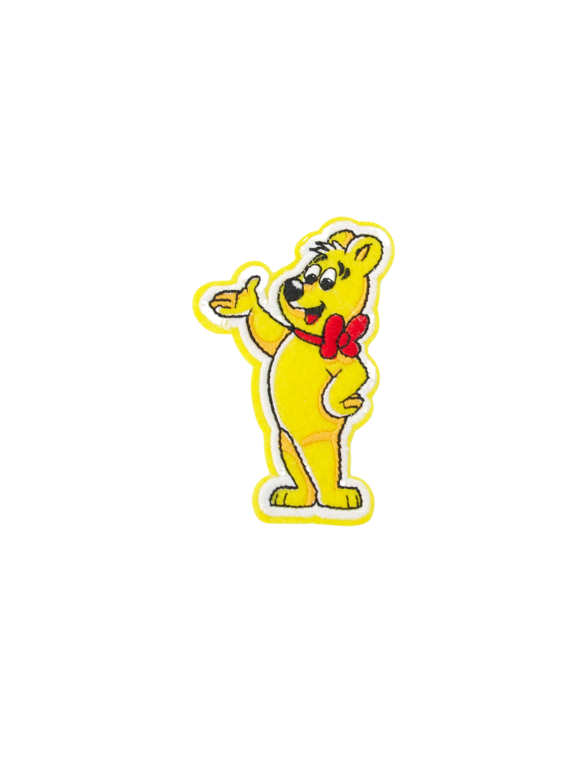 Kostümzubehör Bügelpatch HARIBO Goldbären 5cm gelb