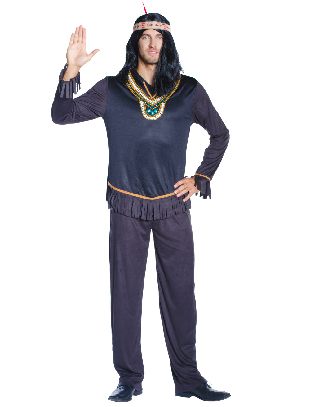 Indianer 3-tlg. Herren schwarz 60