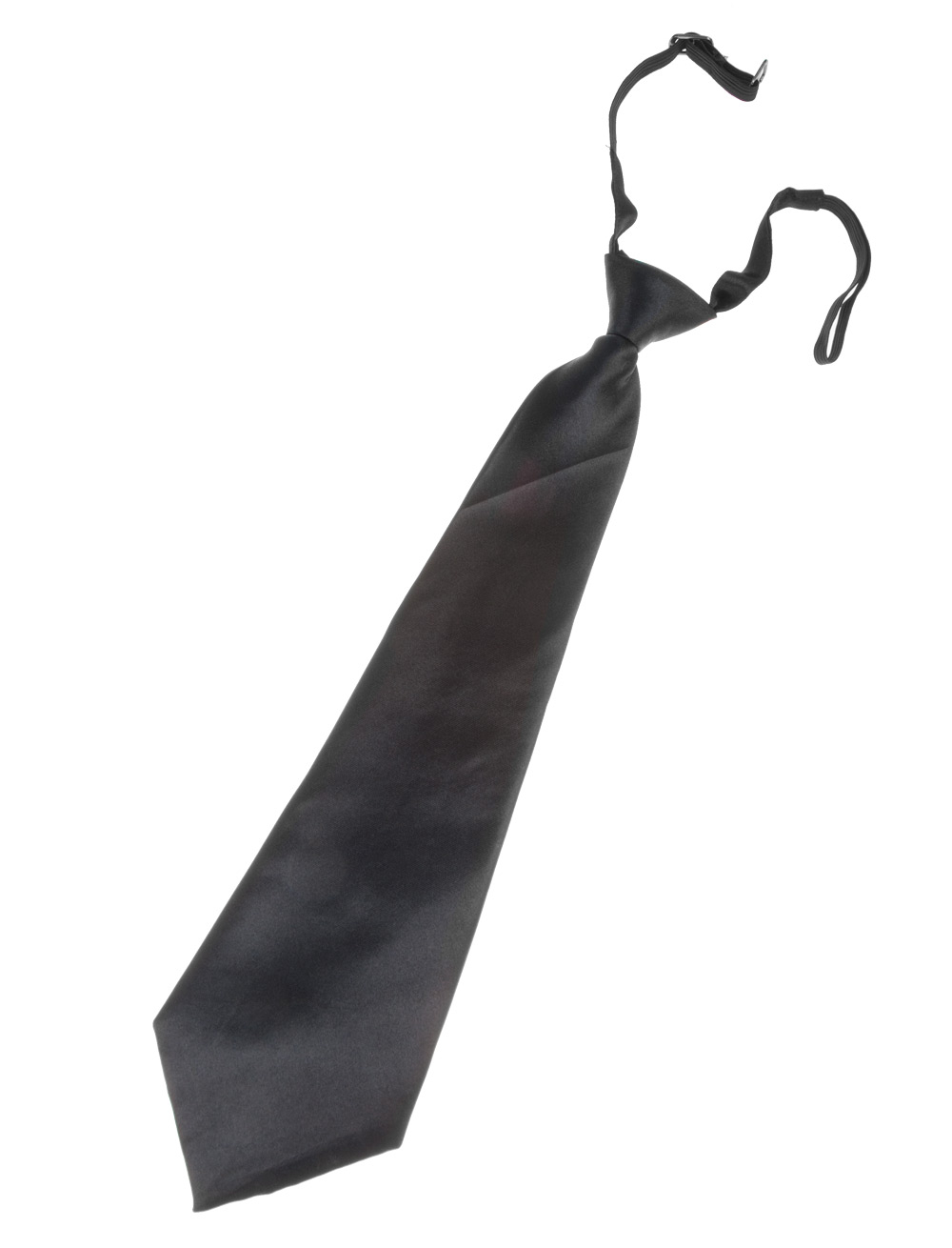 Kostümzubehör Krawatte Satin schwarz